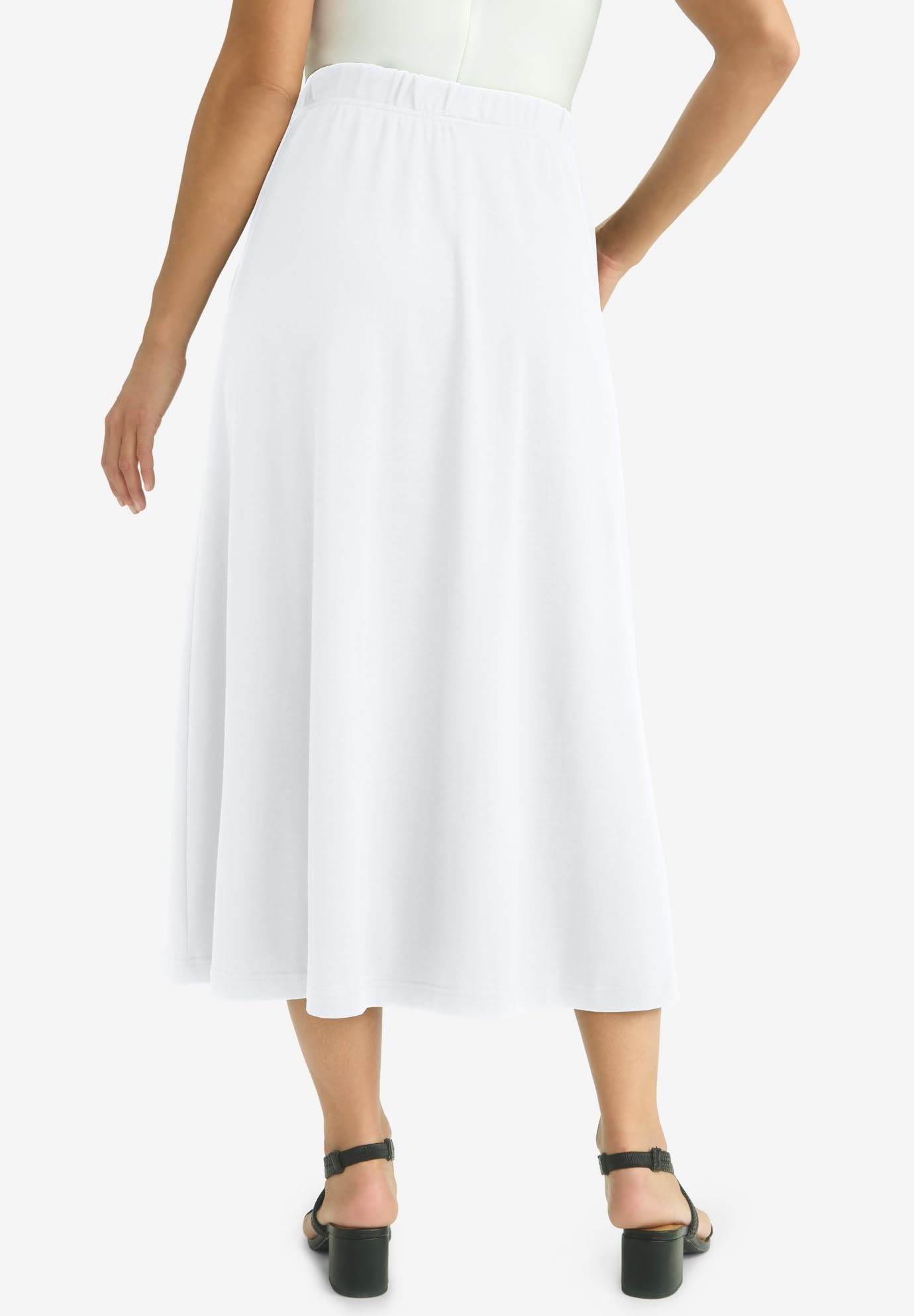 Jessica London Plus Size Midi Skirt - Soft & Comfortable for Work & Casual Wear