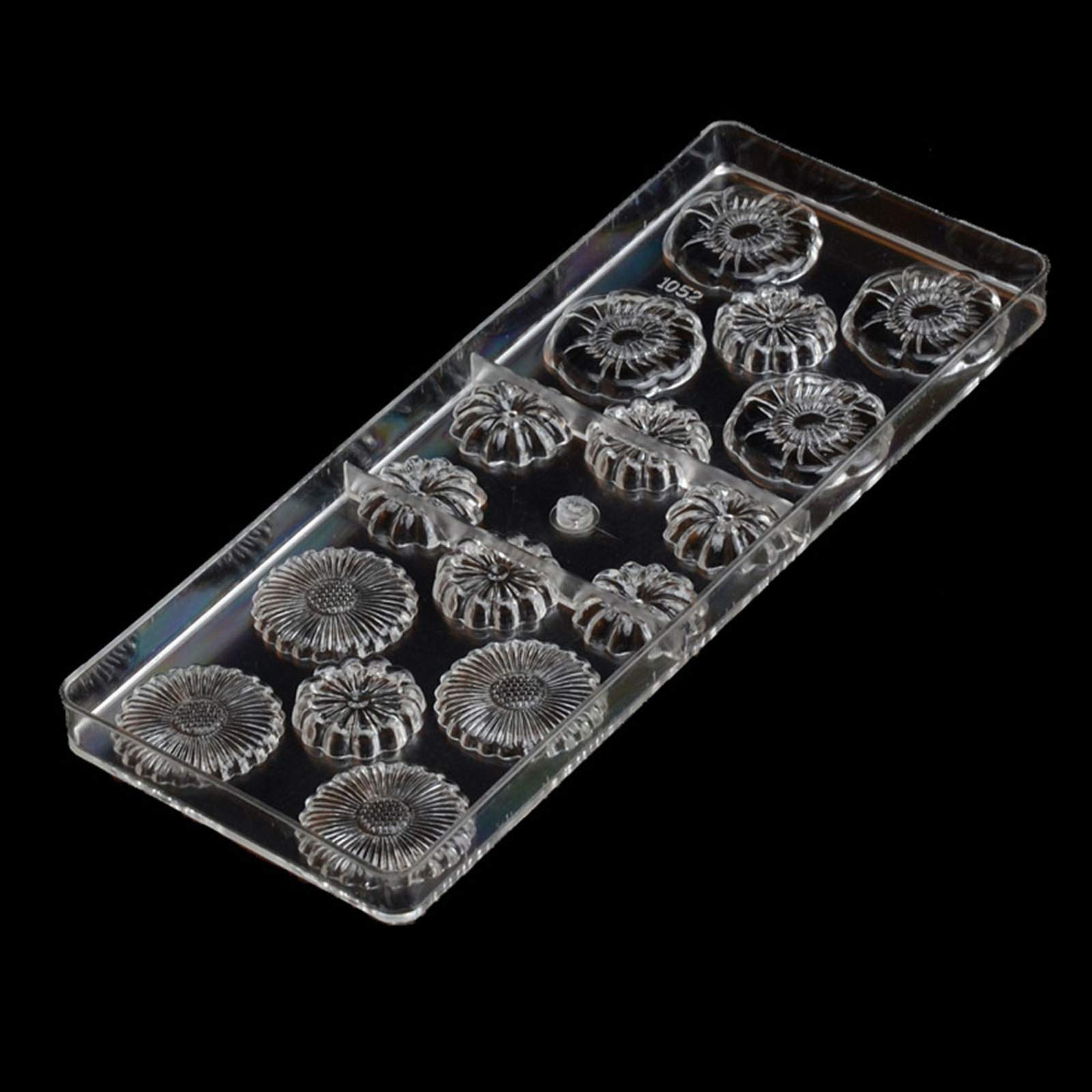 Premium Polycarbonate Chocolate Molds for Baking - 6 Cavity Clear Hard Plastic Candy Molds for DIY Chocolate, Candy Making, Cake Decorating - Perfect for Home Baking, Party Treats & Holiday Gifts
