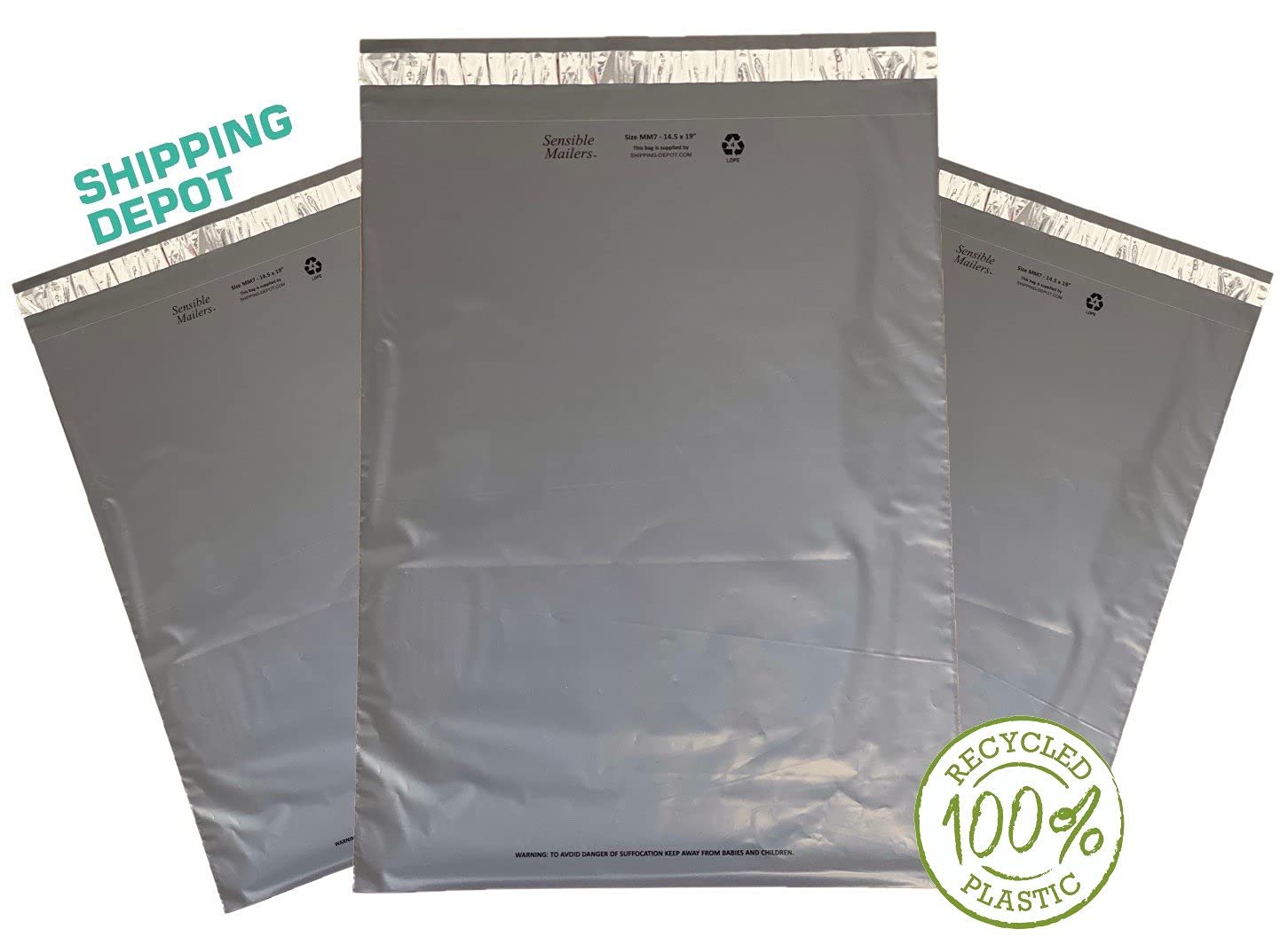 4000 Pack 12x15.5 Inch Eco-Friendly Recycled Poly Mailers Grey - Durable Shipping Envelopes for Small Business & Ecommerce - Perfect for Online Stores, Subscription Boxes & Package Protection