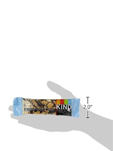 KIND Bars, Blueberry Vanilla Cashew - Healthy Gluten Free Snacks with 5g Protein (12 Count) | On-The-Go Breakfast, Workout Fuel & Office Snacks