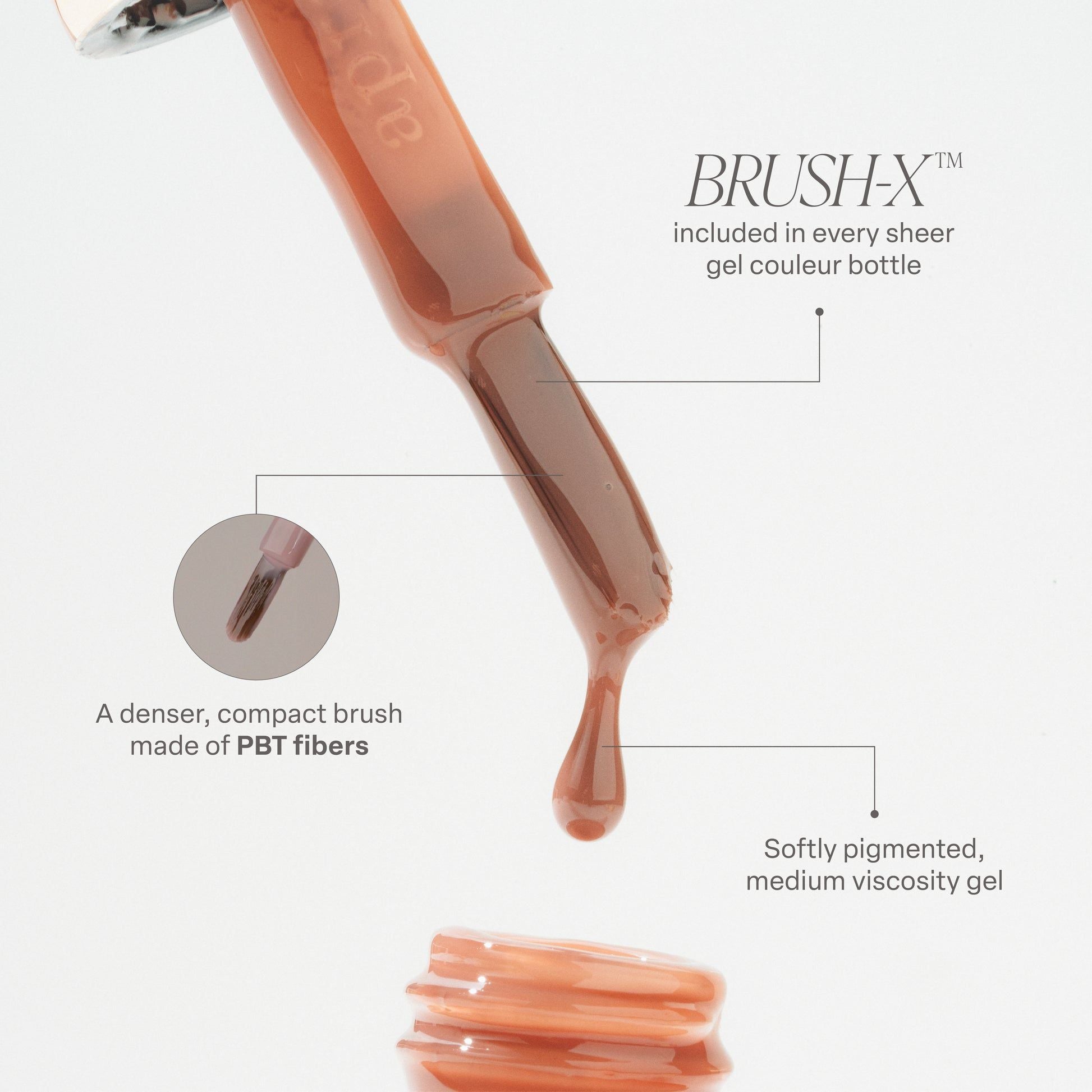 Apres Light & Shadow Gel Polish - Burnt Blush Nude Pink Long-Lasting Nail Polish for Salon & Home Manicures - Perfect for Weddings, Parties & Everyday Wear