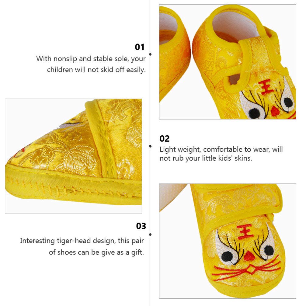 Holibanna Baby Tiger Shoes - Soft & Comfortable Infant Sneaker Slippers for Prewalkers | Warm, Breathable Baby Booties for Newborns & Toddlers | Perfect for Indoor Play, First Steps & Photo Shoots