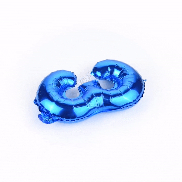 Balloonify Blue Mylar Number 3 Balloon - 16 Inch Large Foil Balloon for Birthday Parties, Baby Showers & Celebrations (1 Count Box)
