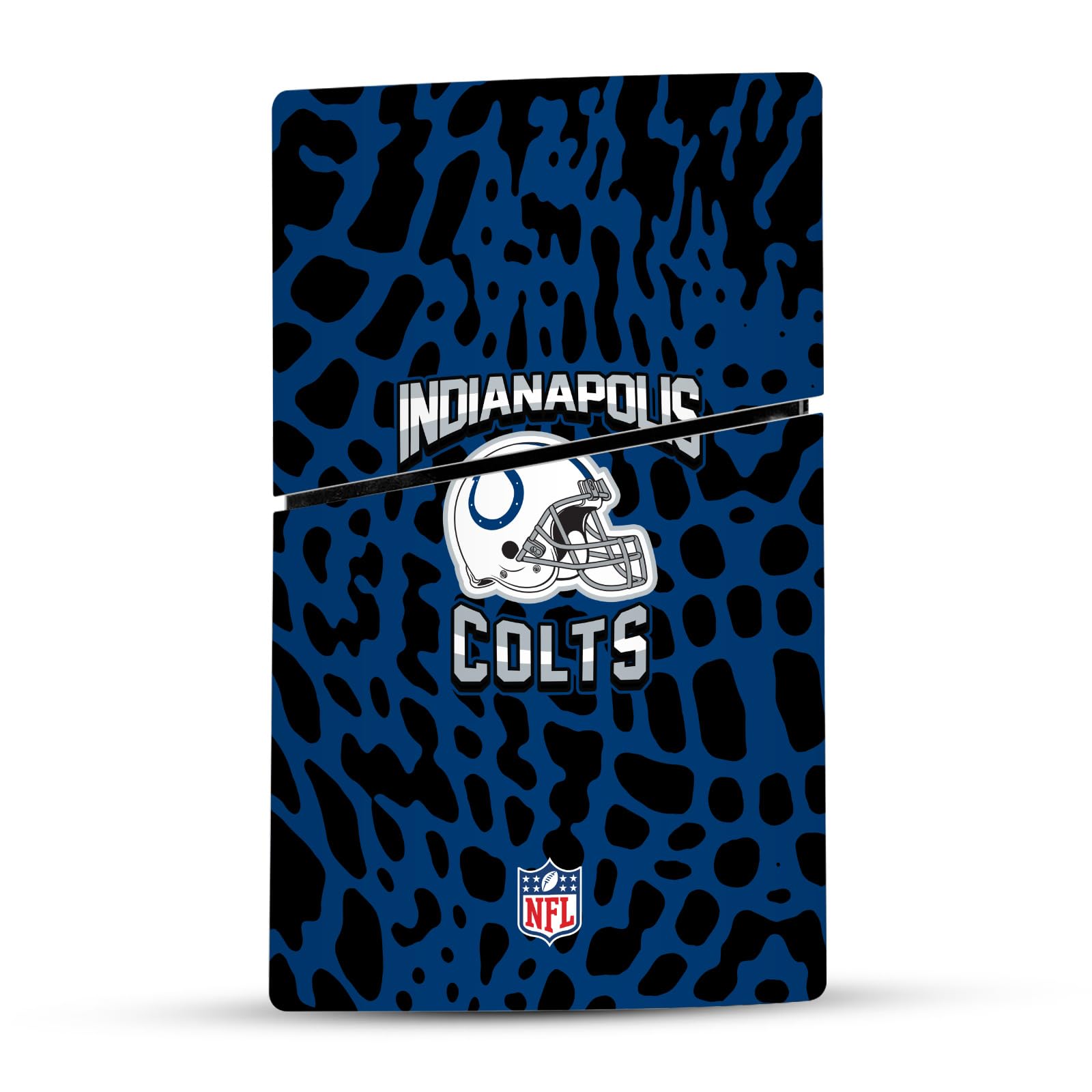 Official NFL Animal Print Indianapolis Colts Vinyl Skin Decal - Compatible with Sony PlayStation 5 PS5 Slim & Digital Edition Console & DualSense Controller - Perfect for Gaming Setups & Team Spirit Display