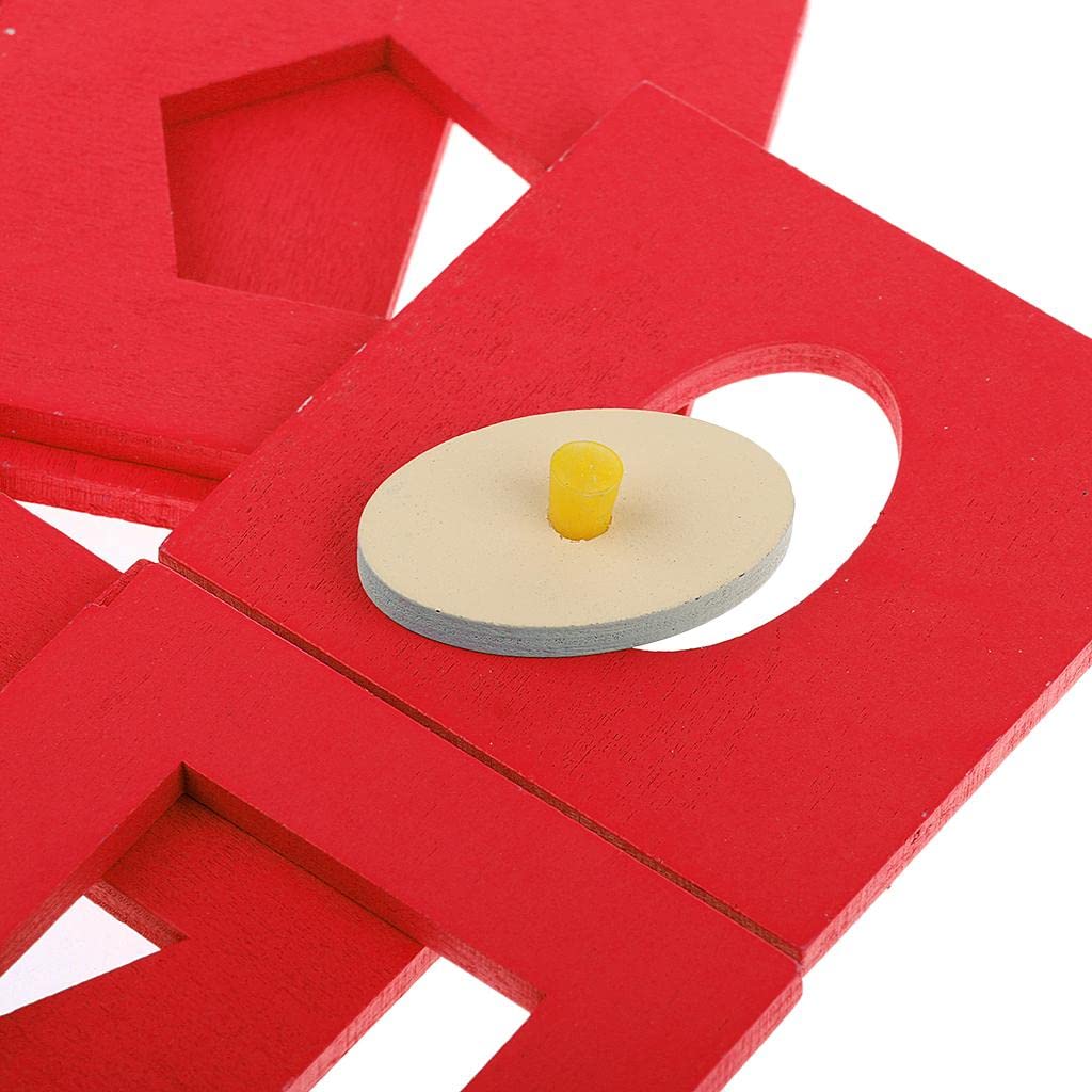 Fashion My Day® Wooden Geometric Shape Peg Puzzle - Educational Toddler Toy for Early Development & Learning | Montessori STEM Activity for Kids | Perfect for Preschool, Daycare & Home Play
