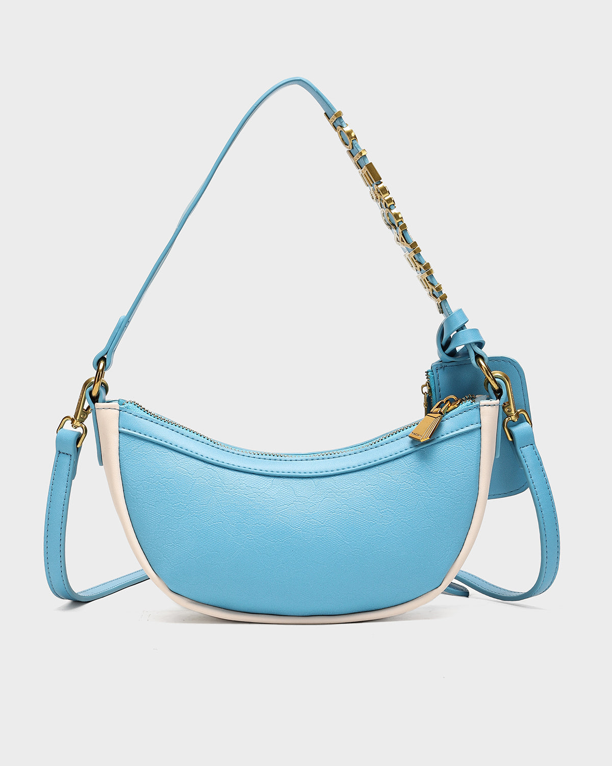 Azure Shoulder Purse for Women - Stylish Baby Blue Crossbody Bag - Perfect for Work, Travel & Everyday Use