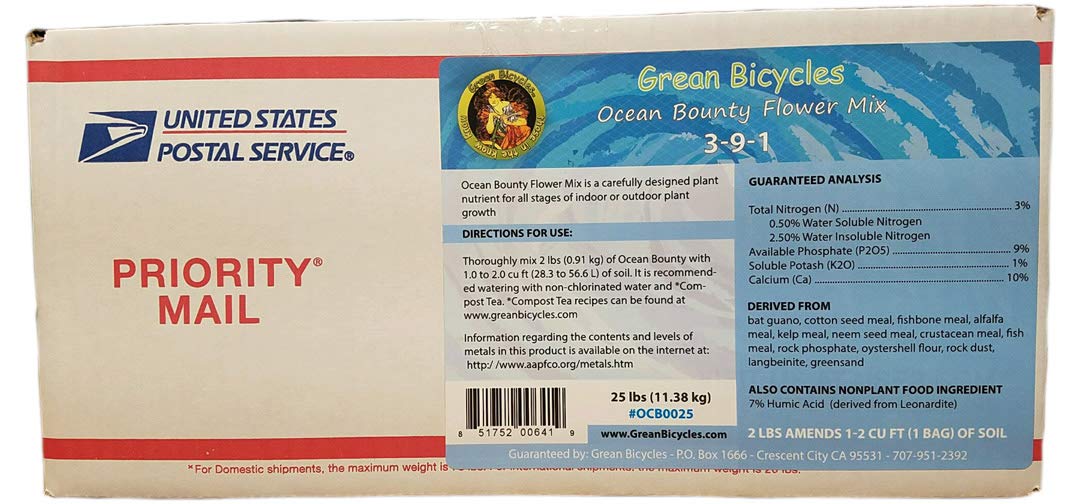 Ocean Bounty 25 lb Natural Plant Food - Organic Nutrient Fertilizer for Indoor & Outdoor Plants | Perfect for Houseplants, Gardens, Lawns & Vegetables