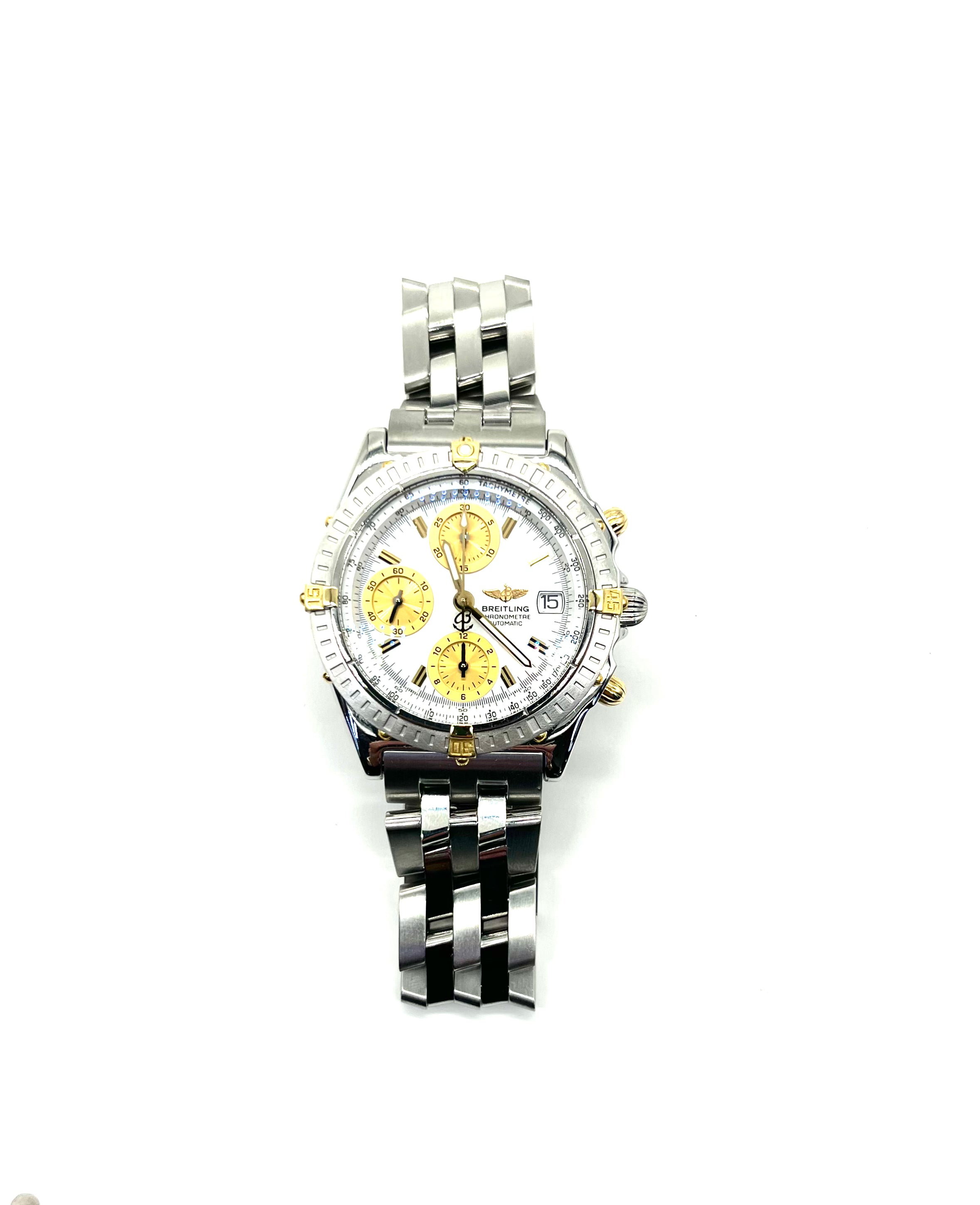 Breitling Mother of Pearl Dial Automatic Chronograph Watch for Women - Luxury Swiss Timepiece for Business, Formal Events & Special Occasions