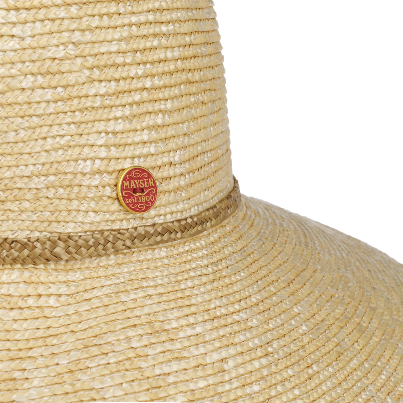 Stylish Mayser Celea Wheat Straw Hat for Women - Summer Beach, Garden & Outdoor Sun Protection