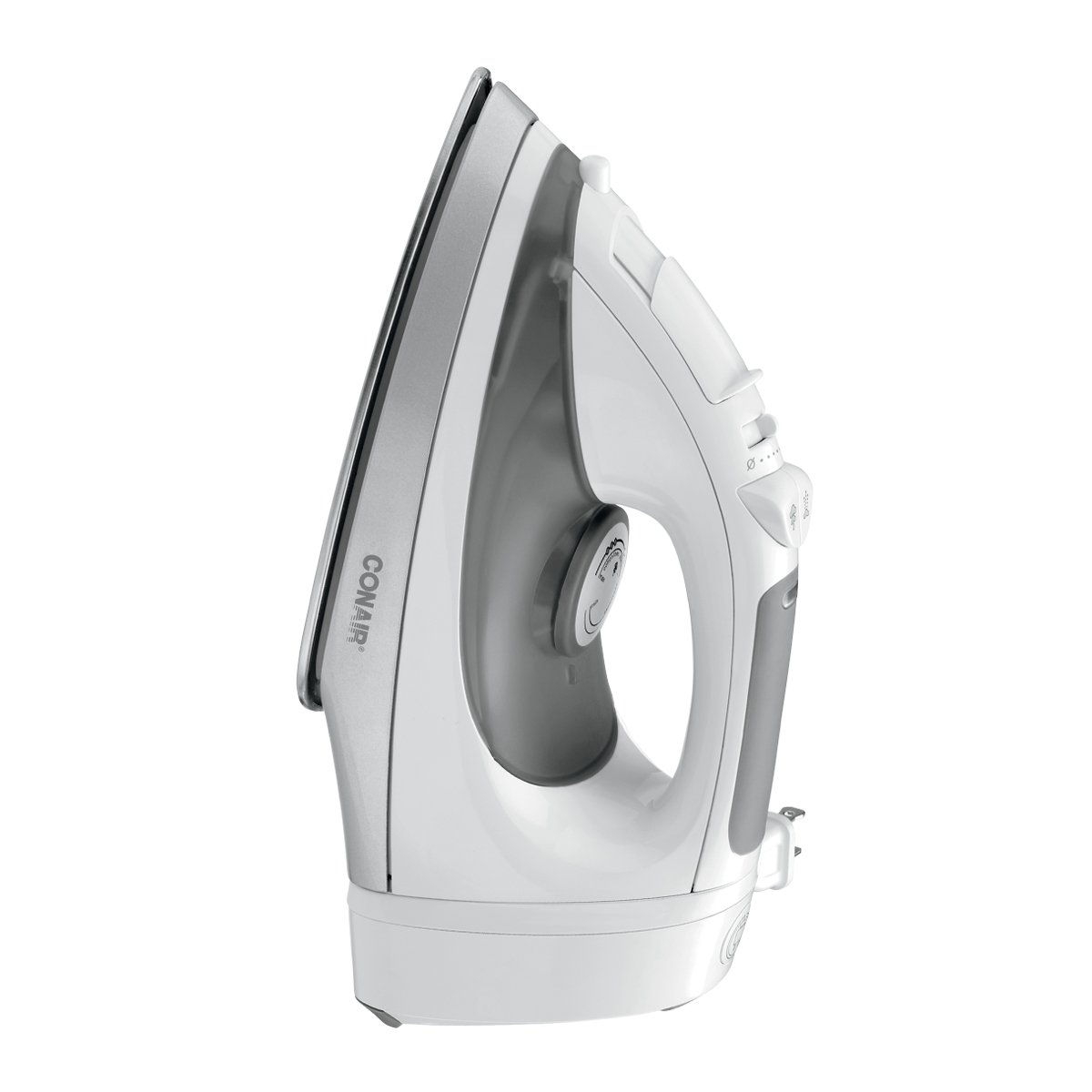 8 ft. Retractable Iron with White Finish - Perfect for Home, Office, and Workshop Use