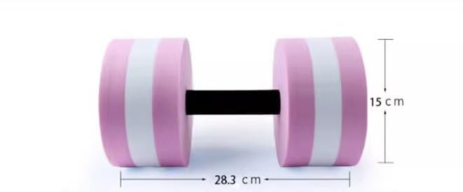 **2-Piece Water-Injected Dumbbells for Yoga & Aqua Fitness - EVA Foam Pool Exercise Dumbbells for Women - Green Fitness Equipment (Perfect for Swimming, Water Aerobics & Home Workouts)**