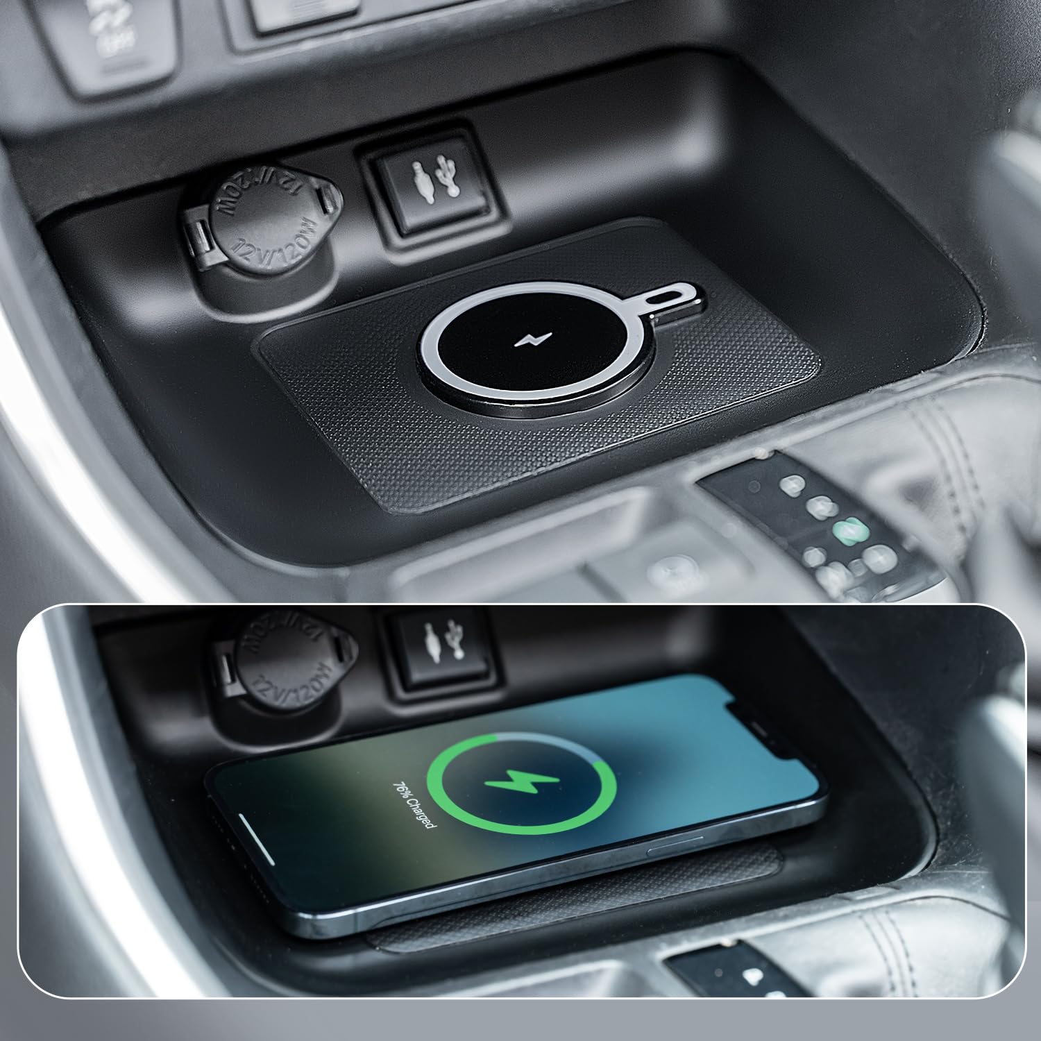 **Magnetic Wireless Car Charger for Toyota RAV4 2019-2025 - Qi-Certified Fast Charging Pad Replacement Accessory | Perfect for Commuting & Road Trips**