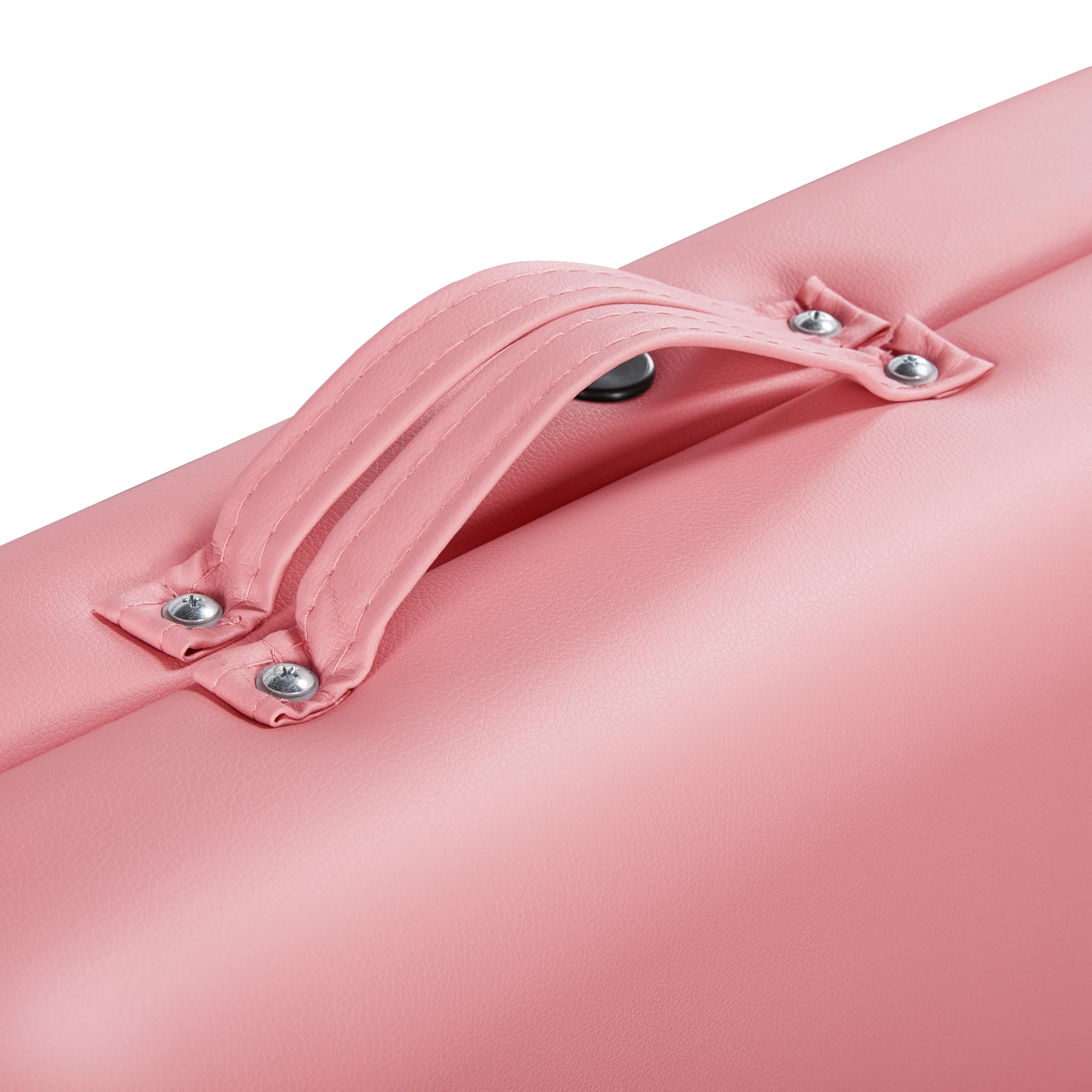 Topeakmart Portable Folding Massage Table - Adjustable Height 84 Inch Aluminum Spa Bed for Therapy, Salon & Home Use - Lightweight & Durable 2-Fold Design in Pink | Perfect for Professional Massage, Physical Therapy & Relaxation at Home