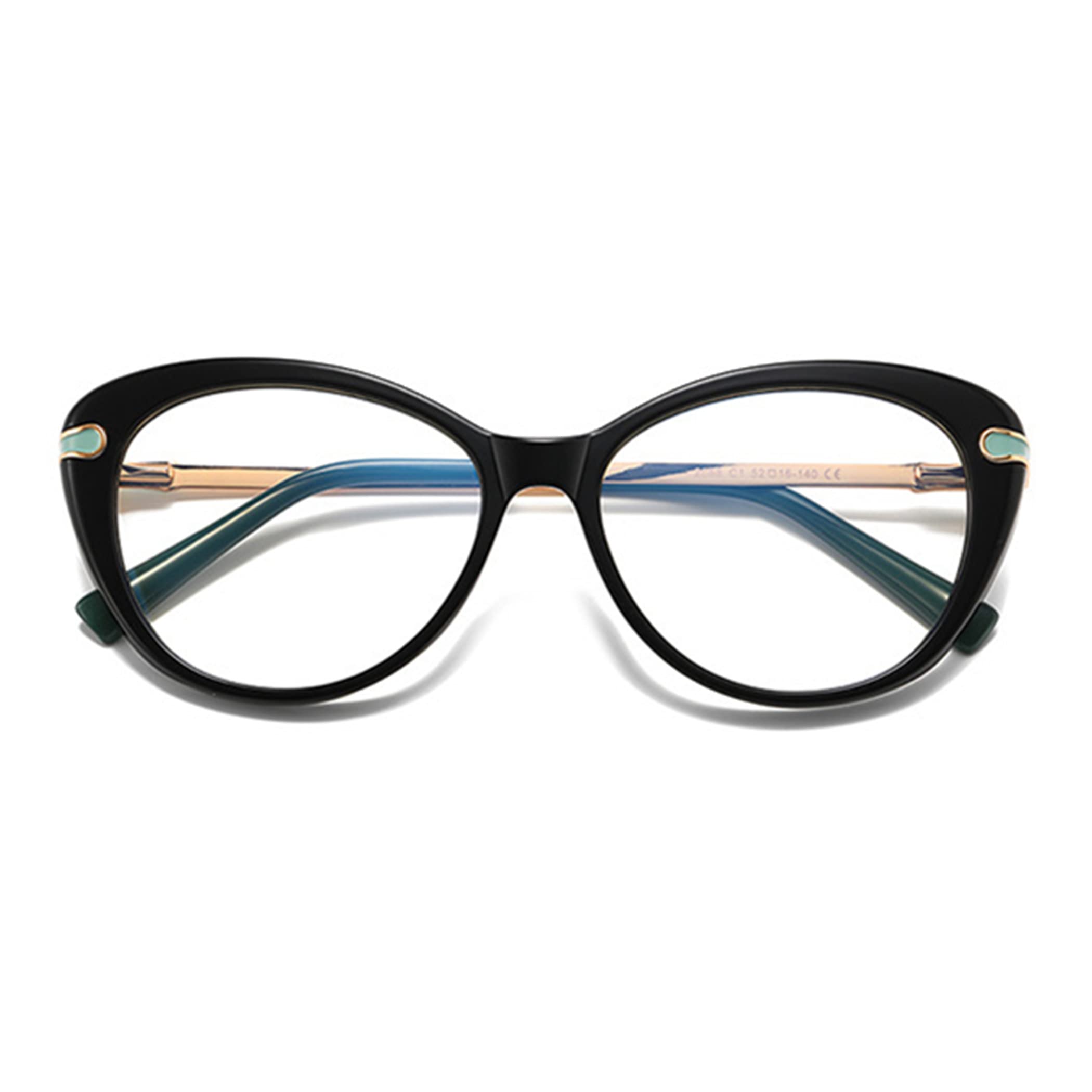 Bullabulling Women's Blue Light Blocking Reading Glasses with Spring Hinge - Stylish Computer & Reading Eyewear for Work, Study & Screen Time