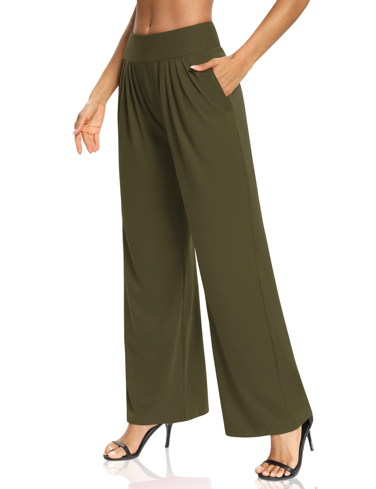 Sarin Mathews Women's Yoga Sweatpants - Loose Fit Comfy Wide Leg Lounge Pants with Drawstring & Pockets for Workout, Jogging, Yoga and Home Relaxation | Perfect for Gym, Running, Travel and Casual Wear