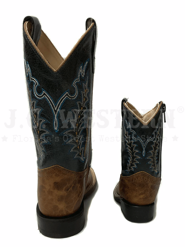Vintage Old West 1960s Brown Leather Cowboy Boots for Kids - Perfect for Western Costumes, Rodeo Events & Country Dance Parties