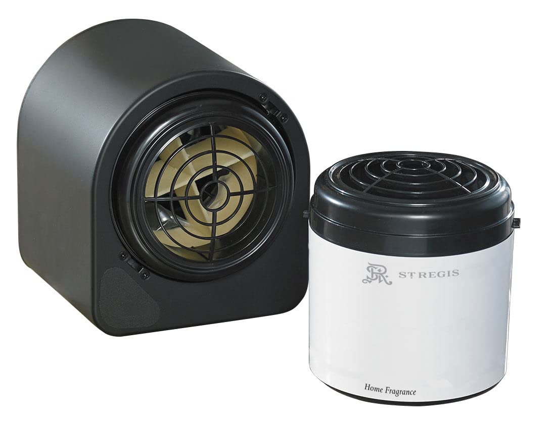 Premium St. Regis Hotels Aromatherapy Diffuser Set with Refill Cartridges - Luxury Scent Machine Featuring Caroline's Four Hundred Fragrance (American Beauty Roses, White Lilies, Green Stems) - Perfect for Home Spa, Office Relaxation & Hotel-Style Ambiance