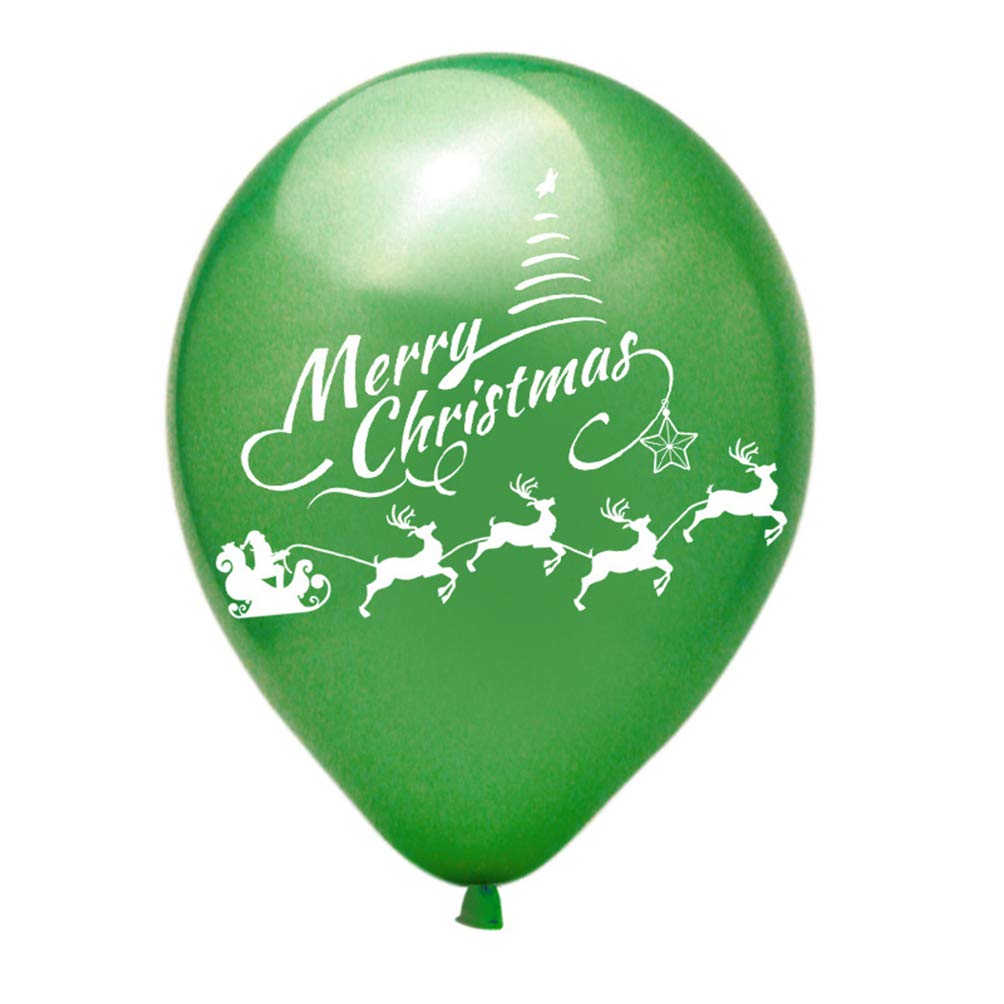 40pcs Christmas Party Balloon Garland Set - Santa, Deer & Shining White Latex Balloons for Xmas Tree Decorations, Holiday Home & Office Party Decor