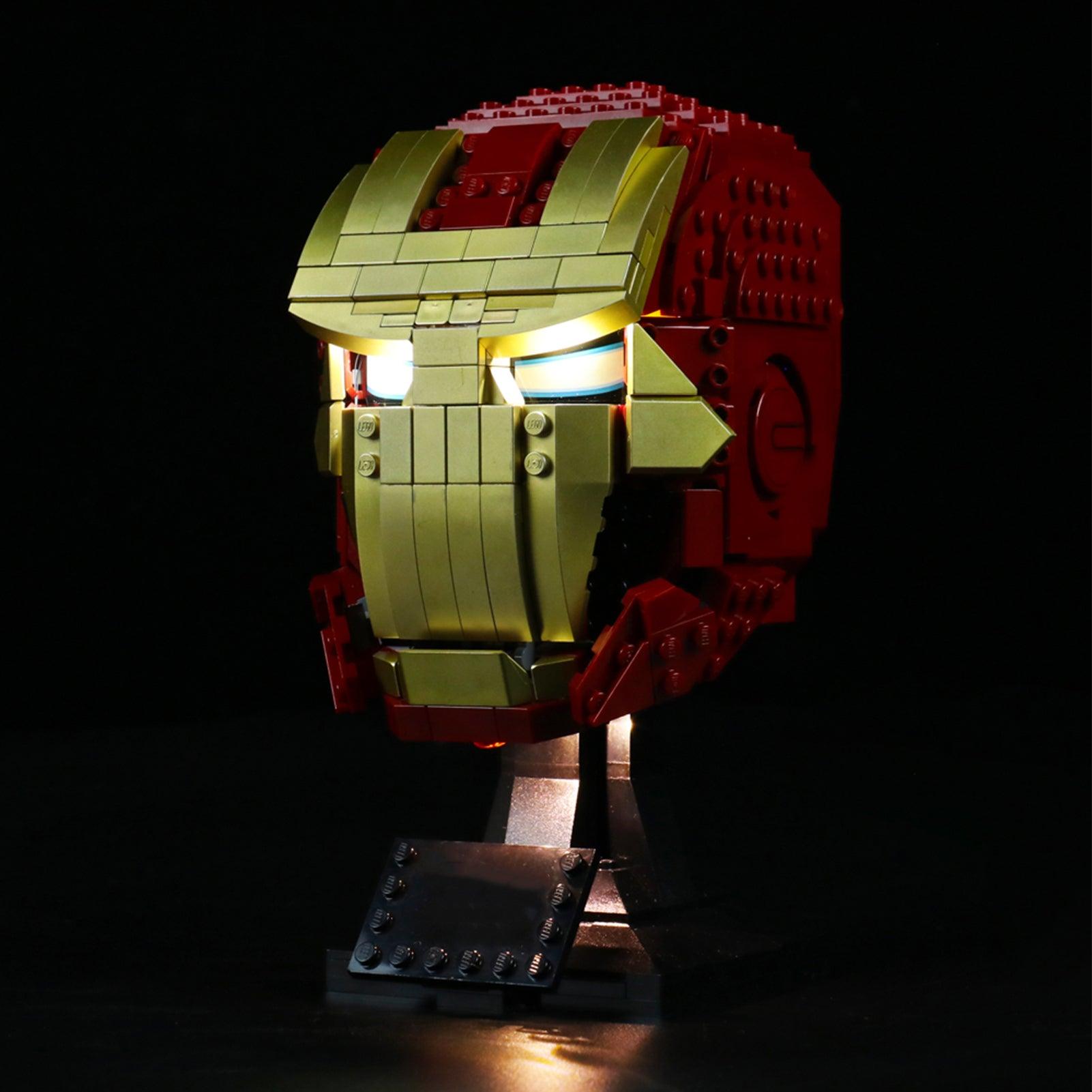 Best Light Kits for Lego Marvel Iron Man Helmet 76165 – DIY Lighting Kit for Lego Sets, Superhero Display & Night Light for Marvel Fans