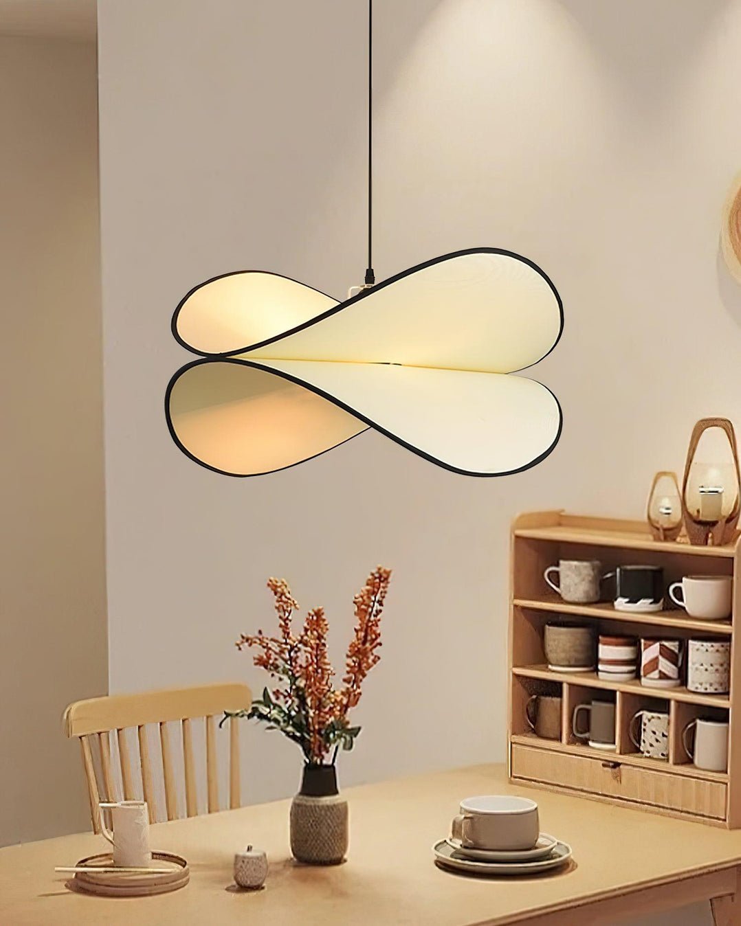 Chloe Pendant Lamp - Modern Hanging Light Fixture for Dining Room, Kitchen Island & Bedroom Decor | Elegant Glass Ceiling Light with Gold Accents