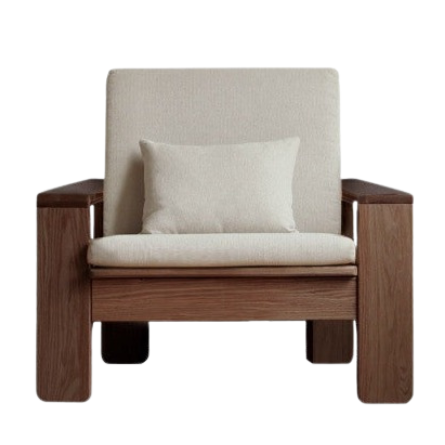 36.6х30.7х36.2 inch / 93.5х78.5х92сm / walnut color - gravel white single