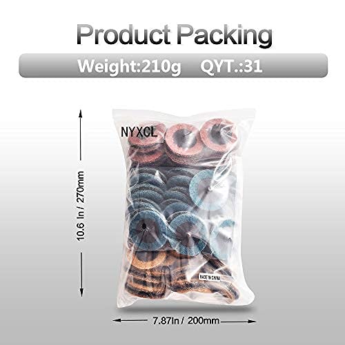 30Pcs 2-Inch Nylon Quick Change Sanding Discs Set with 1/4