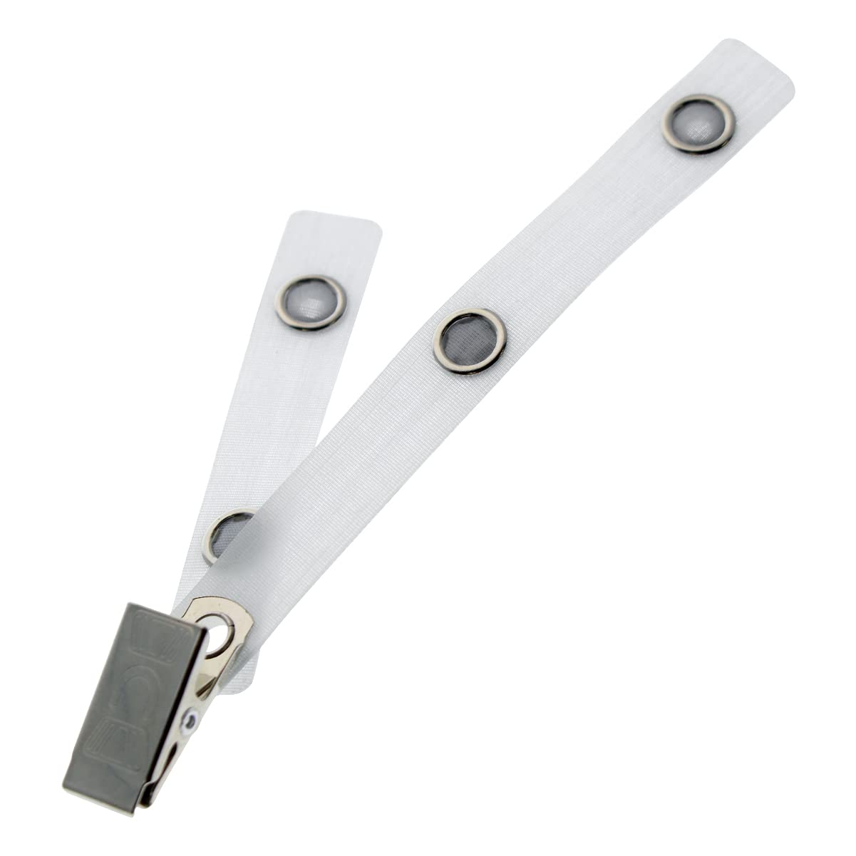 100 Pack Bulk Dual Strap ID Badge Clips - Heavy Duty Reinforced Badge Holders for Work ID Cards, Nurses, Teachers & Professionals - Secure Attachment for Scrubs, Pockets & Lanyards - Office, Hospital & School Use