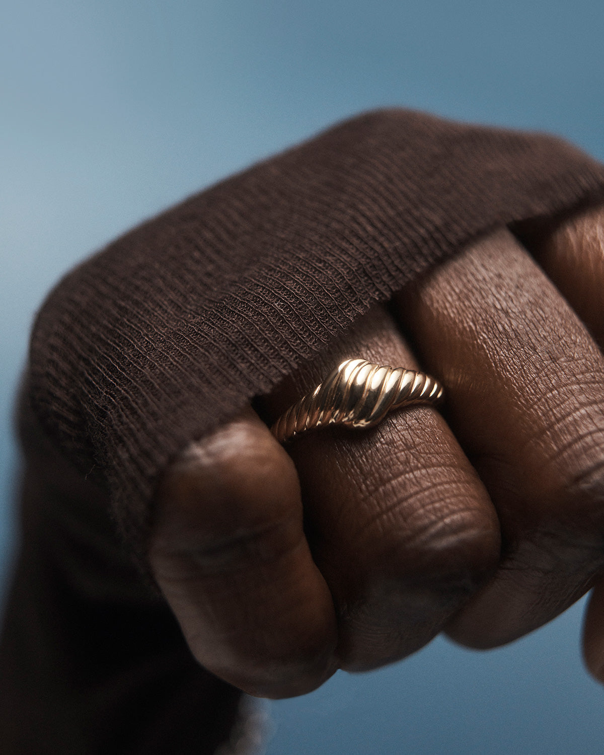 GRID 4 Gold Vicky Stamp Ring - Vintage Style Adjustable Ring for Women, Perfect for Parties, Weddings & Everyday Fashion Accessories