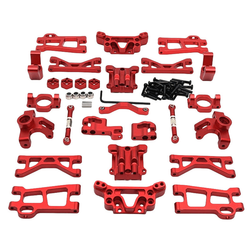 UDIRC 1/16 GR M16 RC Car Metal Upgrade Kit - Heavy Duty Arms & Front/Rear Suspension Cups for Off-Road Racing & Crawling - Compatible with Traxxas, Redcat, HSP Models - Perfect for RC Car Enthusiasts & Competitive Racing