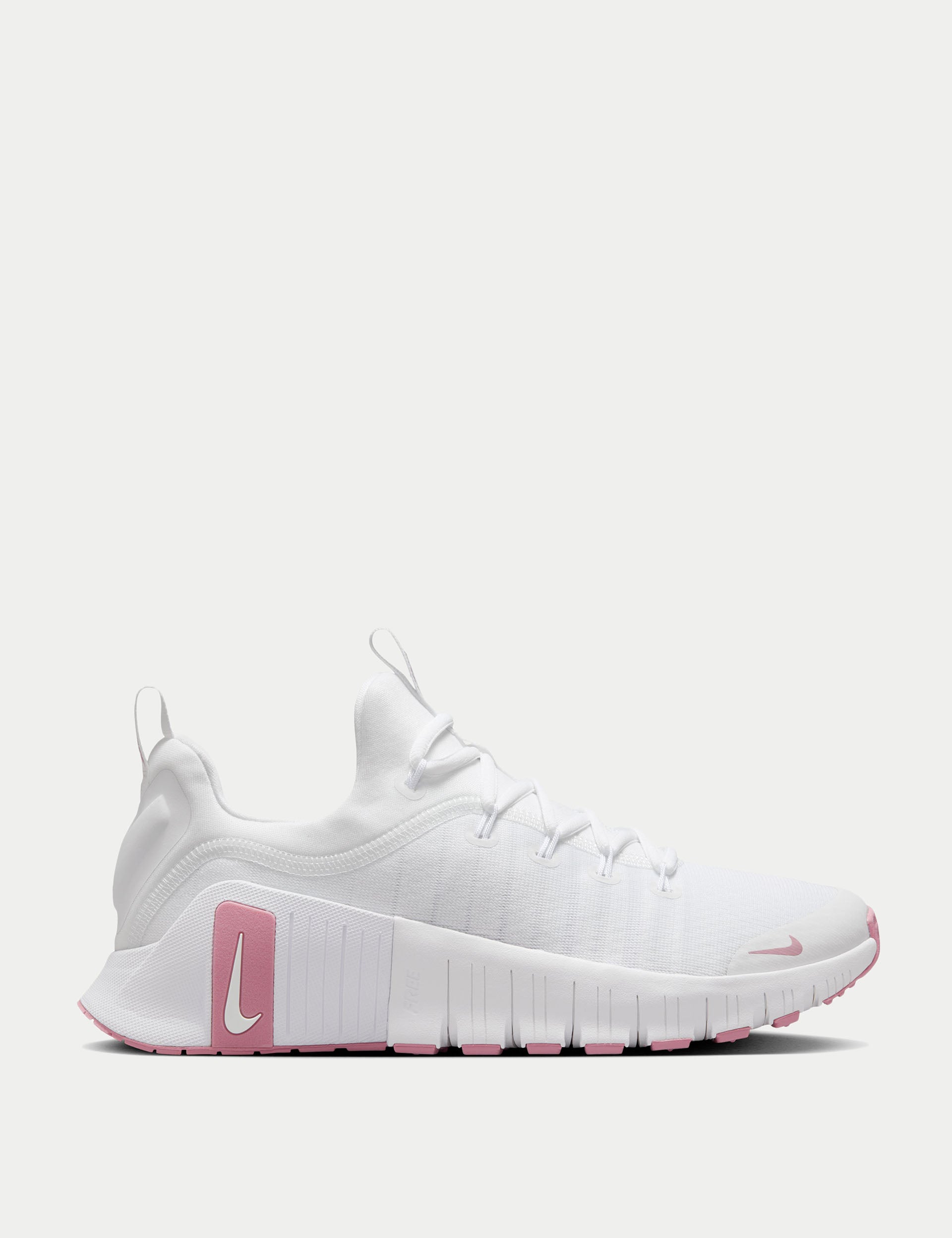 Nike Free Metcon 6 Training Shoes - White/Elemental Pink | CrossFit, Gym & Weightlifting Workouts for Men & Women