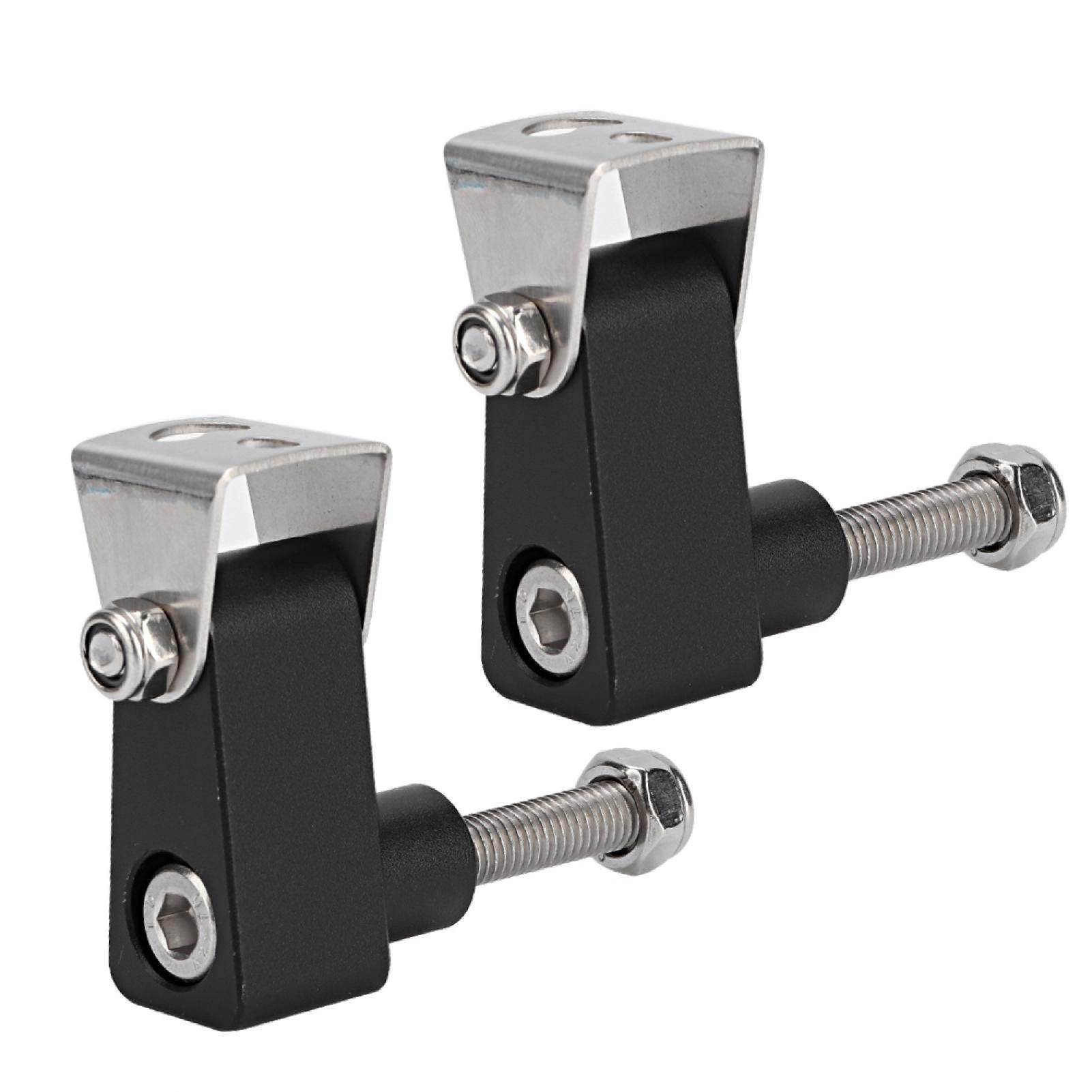 2Pcs Black Aluminum Alloy Motorcycle LED Spotlight Mounting Brackets - Compatible with KYMCO K-XCT300 & Nikita DownTown350 - Durable Upgrade for Night Riding & Off-Road Adventures