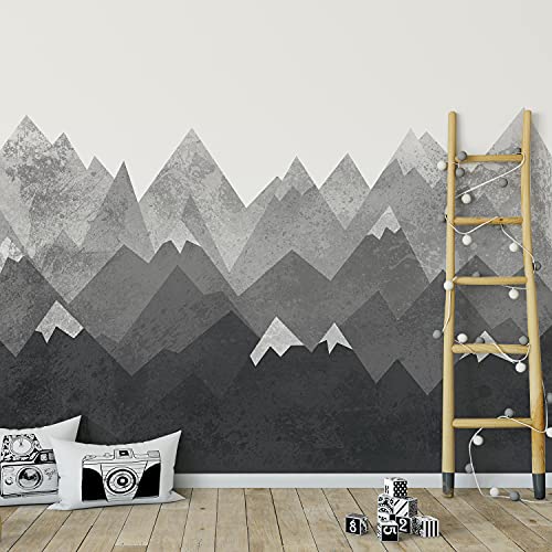 Gray Grunge Mountain