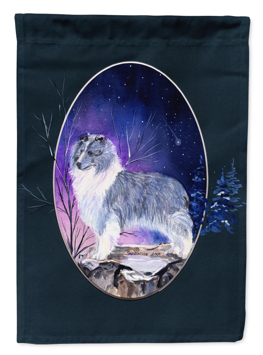 Caroline's Treasures SS8073GF Sheltie Dog Garden Flag - Colorful Decorative Yard Banner for Mailbox, Patio, Flower Beds & Outdoor Decor | Perfect for Seasonal Displays, Home Landscaping & Pet Lover Gifts