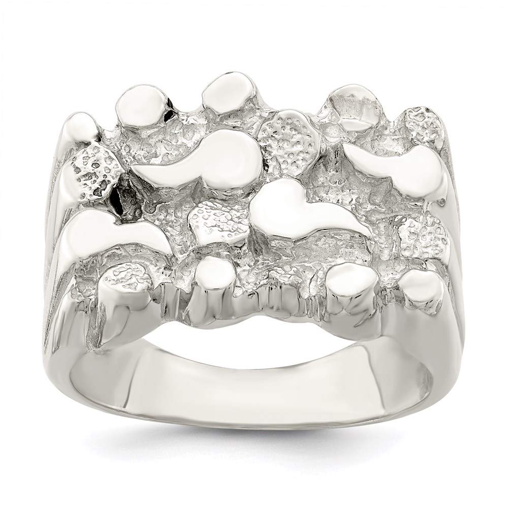 925 Sterling Silver Women's Nugget Ring - Elegant Stackable Minimalist Jewelry for Everyday Wear | Perfect Gift for Her, Anniversary, Birthday & Special Occasions