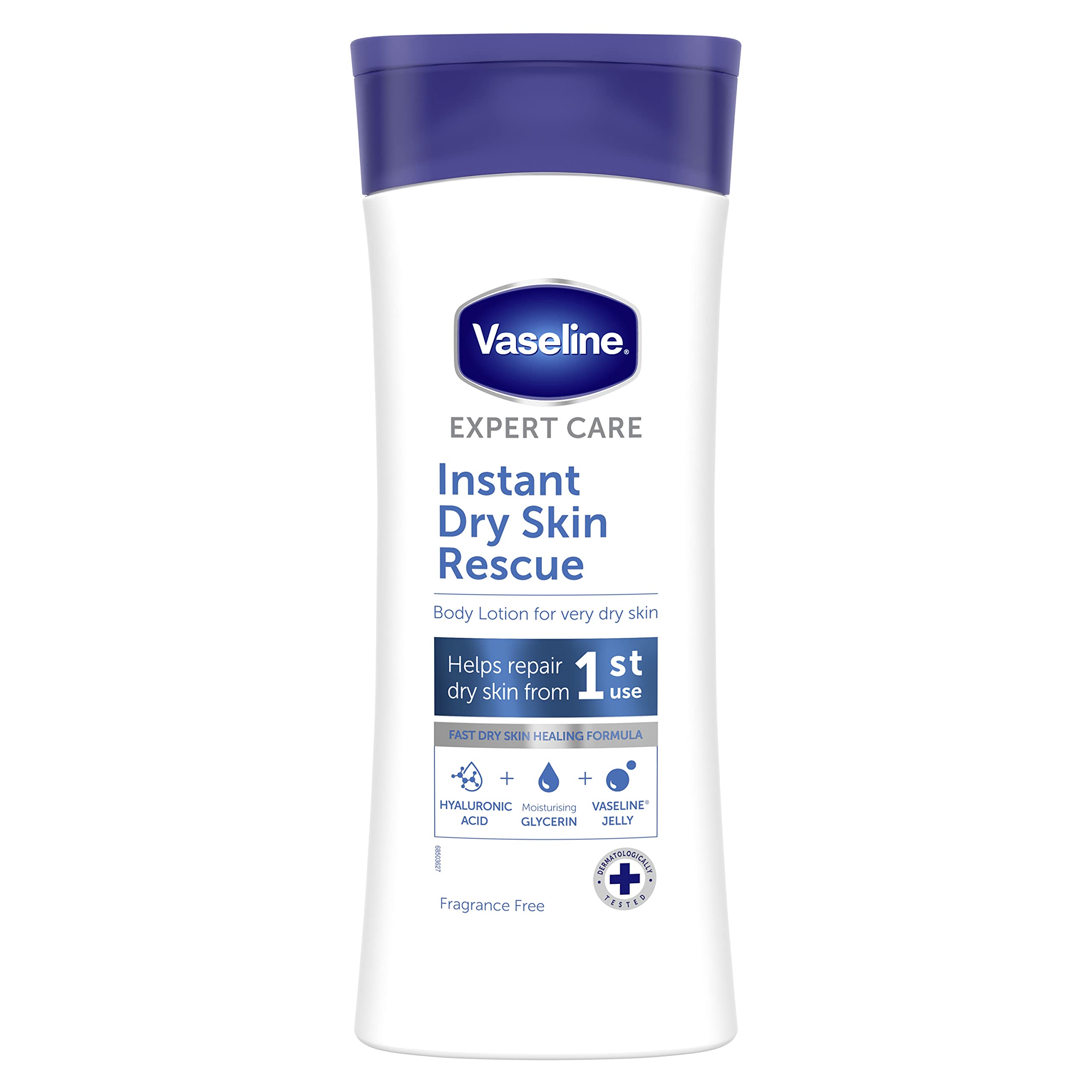 Vaseline Expert Care Instant Dry Skin Rescue Body Lotion - 13.5 fl oz (400ml) for Very Dry Skin, Fast Absorbing & Hydrating Moisturizer | Perfect for Winter Care, Cracked Heels & Daily Body Hydration