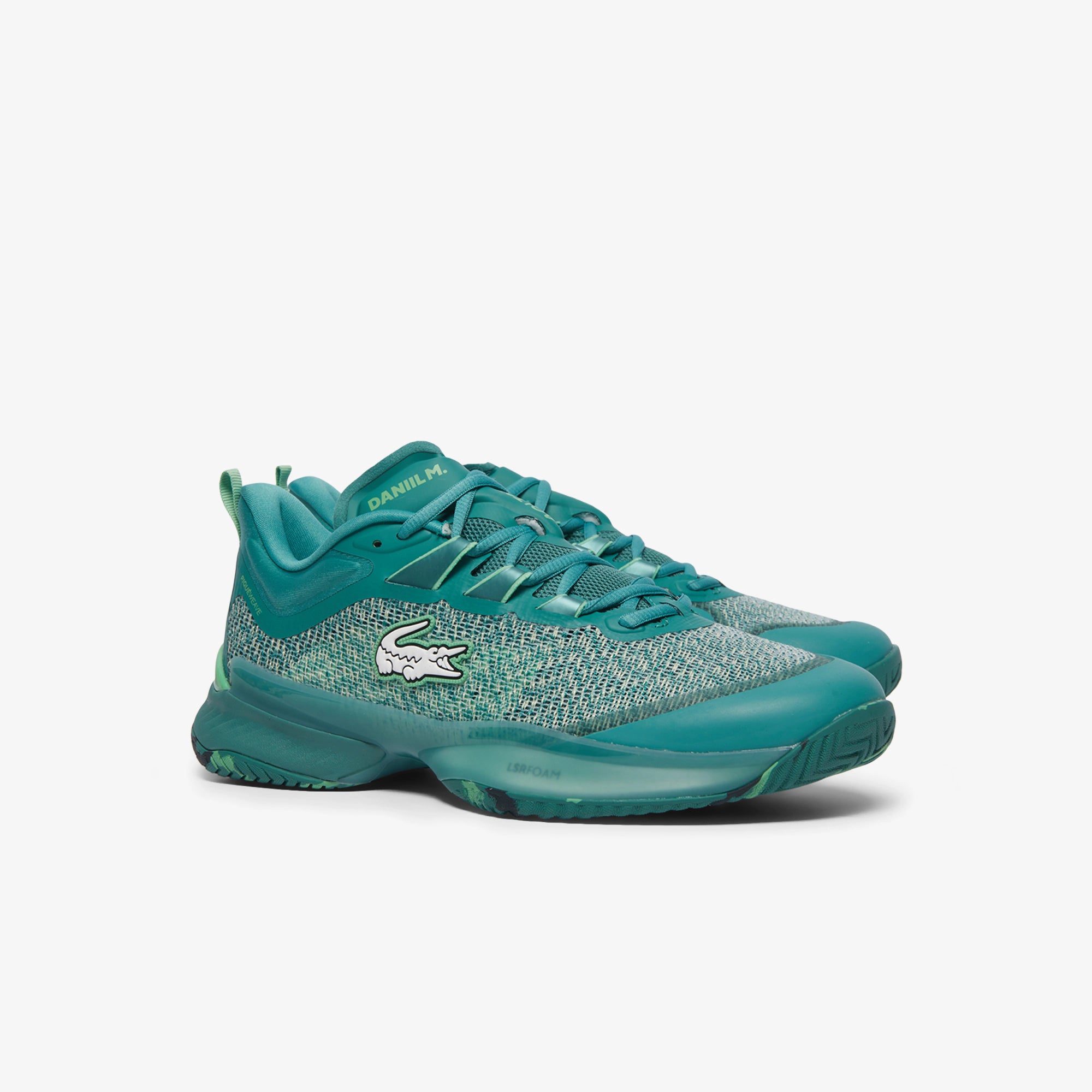 Lacoste Men's AG LT23 Ultra x Daniil Medvedev Tennis Shoes - Green Performance Sneakers for Men | Perfect for Court Play & Casual Wear