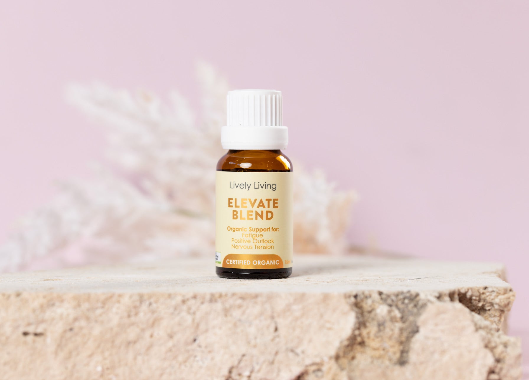 Certified Organic Elevate Essential Oil 15ml - Pure Aromatherapy Oil for Relaxation, Stress Relief & Home Diffuser
