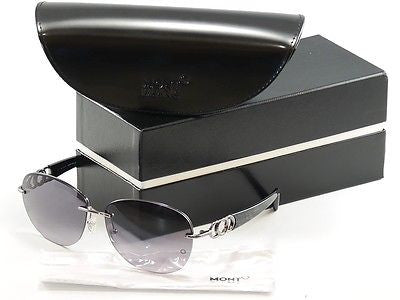 Mont Blanc MB333S 12B Gunmetal Gradient Women's Sunglasses - 100% UV Protection - Made in Italy - Stylish & Durable for Outdoor Activities, Beach & Driving