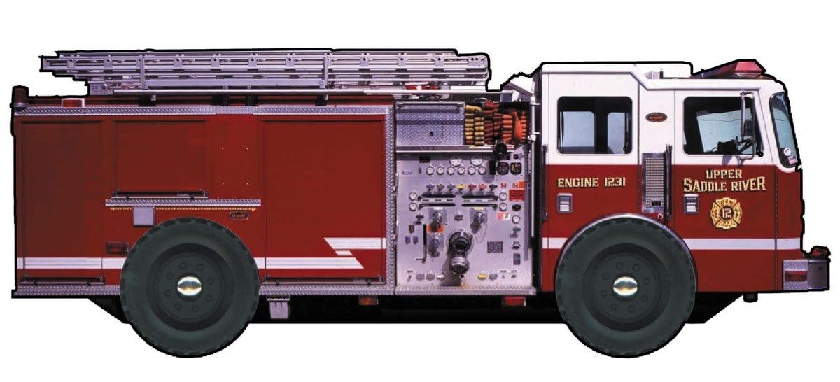 Fire Truck Toy with Wheels - Interactive Wheelie Book for Kids - Perfect for Playtime, Storytelling, and Early Learning