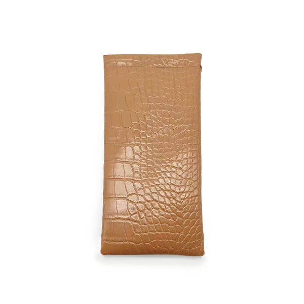 Luxury Nude Faux Crocodile Leather Soft Pouch - Elegant Clutch for Women, Perfect for Parties, Weddings & Evening Events