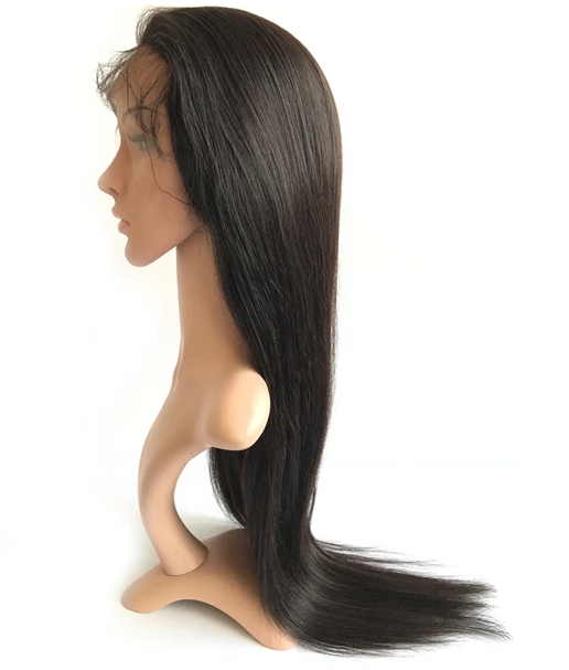 VIRGIN HUMAN HAIR FRONT LACE WIG LUCY ST 22 | Natural Looking Straight Hair Wig for Women | Perfect for Daily Wear, Cosplay & Special Occasions