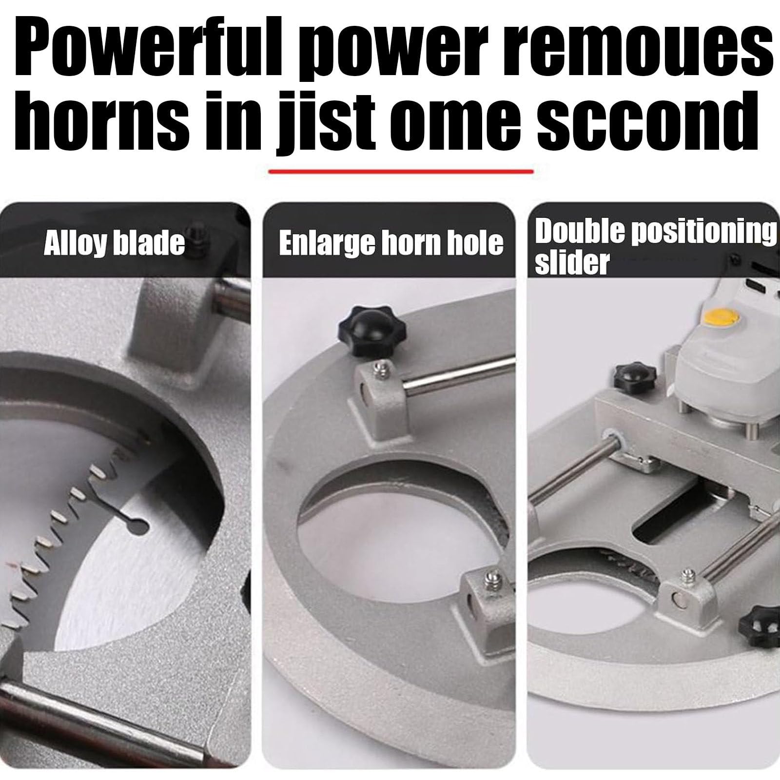 Electric Cattle Dehorner for Cows & Goats - Portable Horn Cutting Machine for Livestock - Heavy Duty Dehorning Tool for Adult Cattle - Yellow Livestock Equipment (Use for Farm, Ranch, and Dairy Operations)