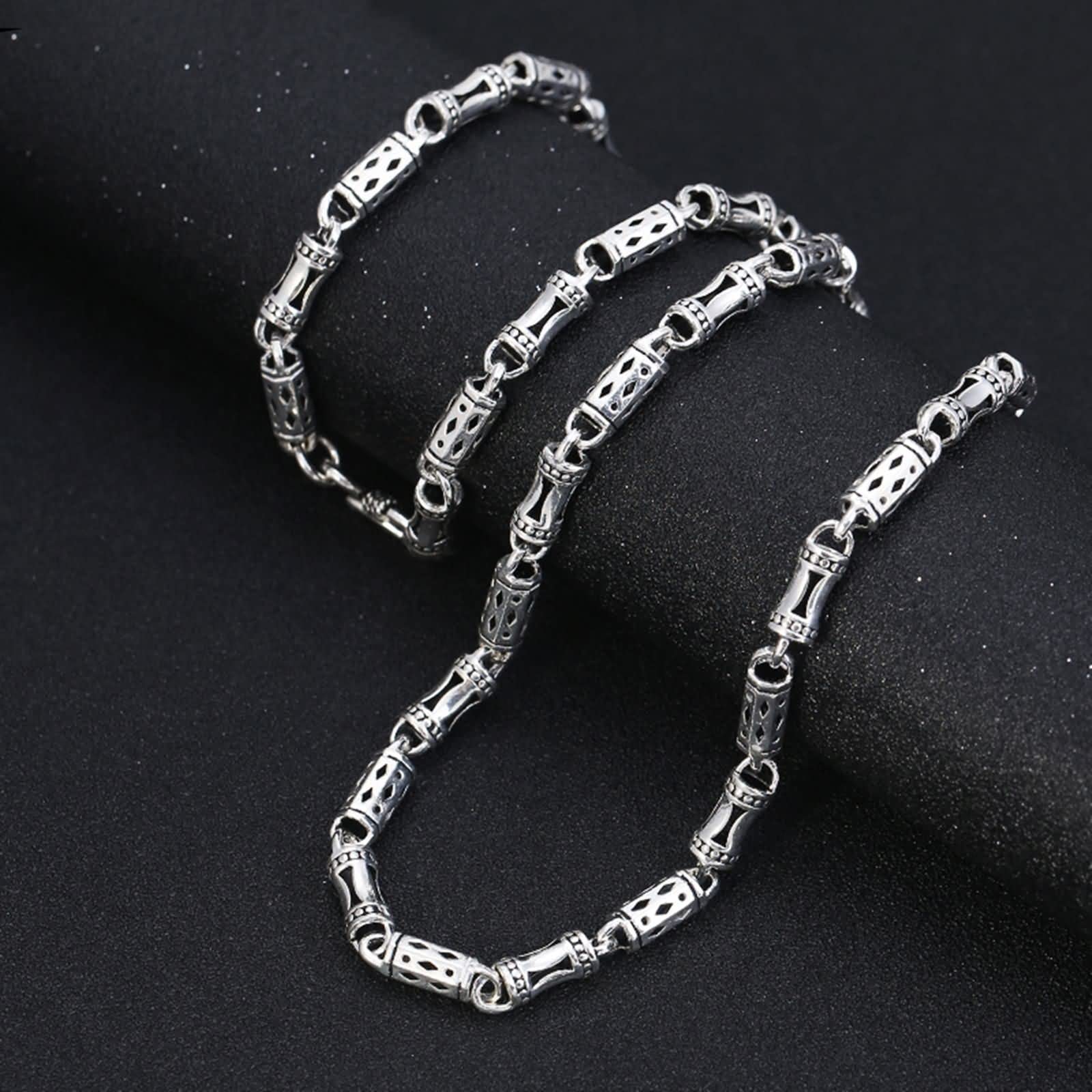 5mm Sterling Silver Chain Necklace for Men - 18 Inch Thick Cuban Link Necklace | Perfect for Casual Wear, Gifts & Layering