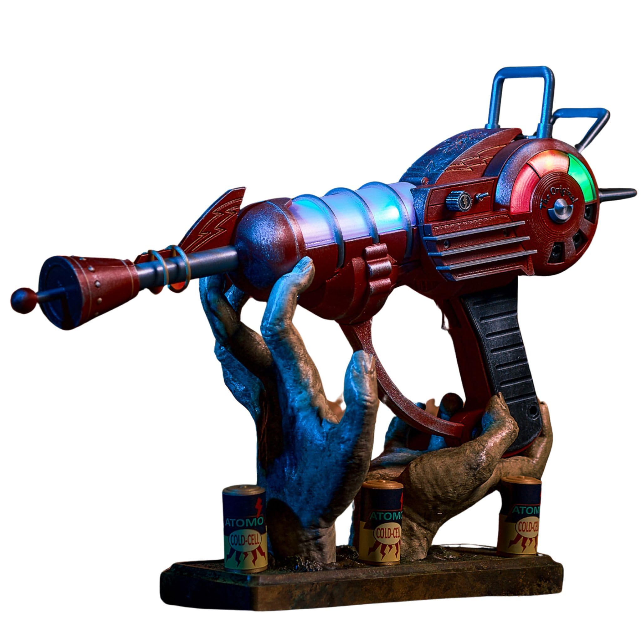 Ray Gun LED Lights Replica - Call of Duty Zombies Prop for Cosplay & Collectibles (Includes Ray Gun + Zombie Stand) | Perfect for Halloween Costumes, Gaming Room Decor, and Collector Displays