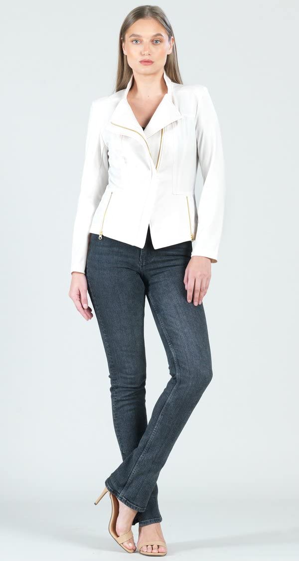 Premium Liquid Leather Signature Women's Jacket - Stylish & Comfortable Outerwear for Fall & Winter - Perfect for Casual Outings, Office Wear & Date Nights