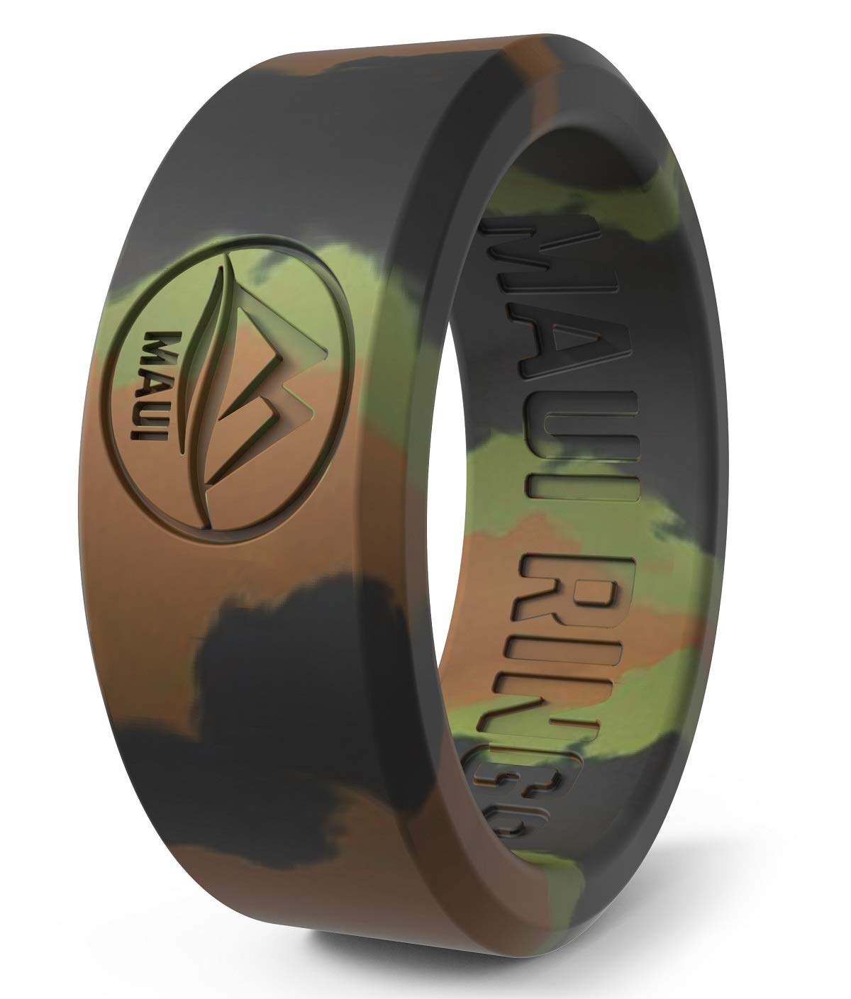 M MAUI RINGS - Durable Silicone Wedding Band for Men, Comfortable Solid Style Engagement Ring, Safe Gym & Sports Ring for Active Lifestyles - Perfect for Workouts, Swimming, and Outdoor Activities