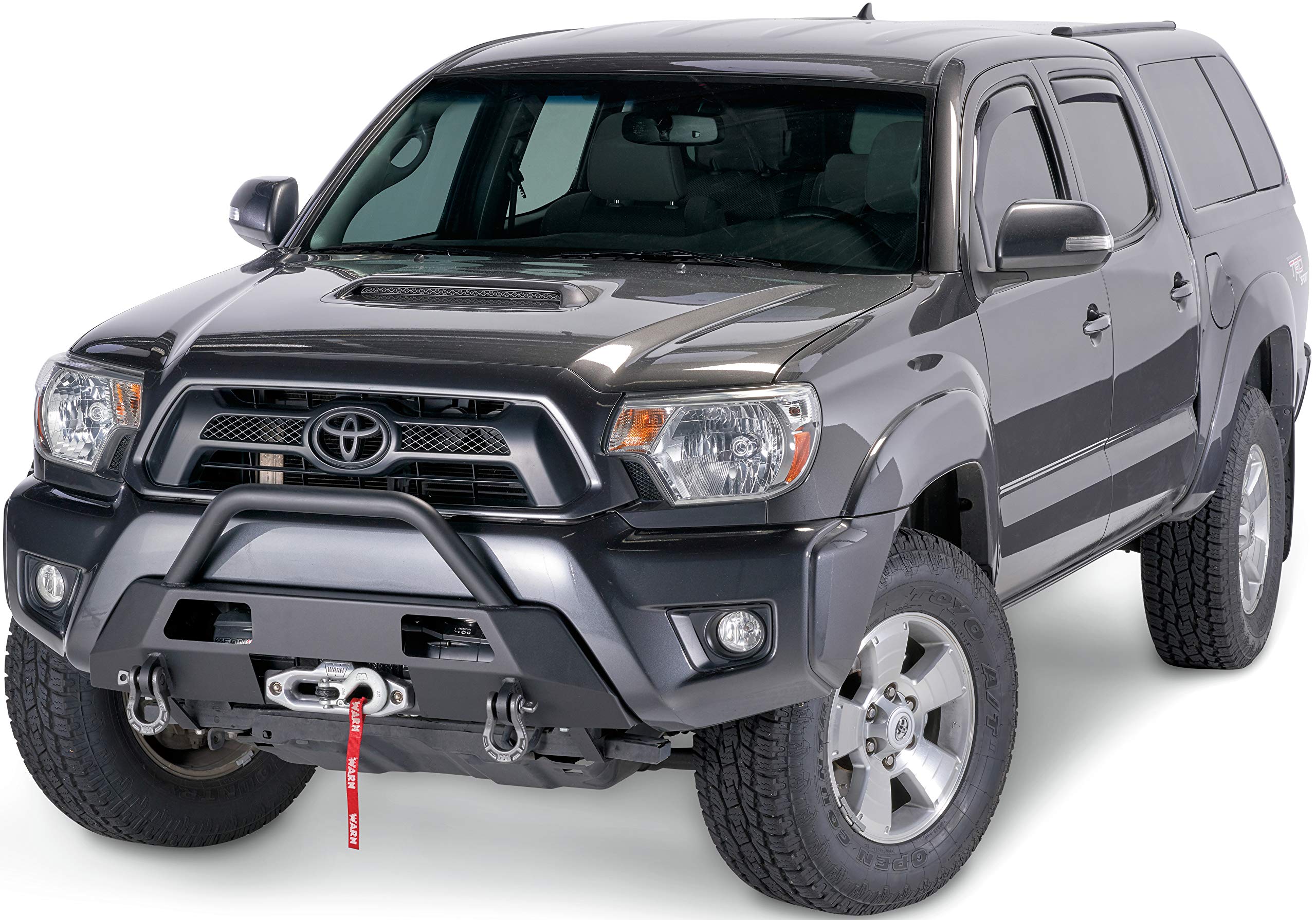 WARN 102874 Semi-Hidden Winch Mount with Low-Profile Grill Guard for 2012-2015 Toyota Tacoma Gen 2.5 | Heavy-Duty Off-Road Protection | Perfect for Trail Riding & Overlanding Adventures