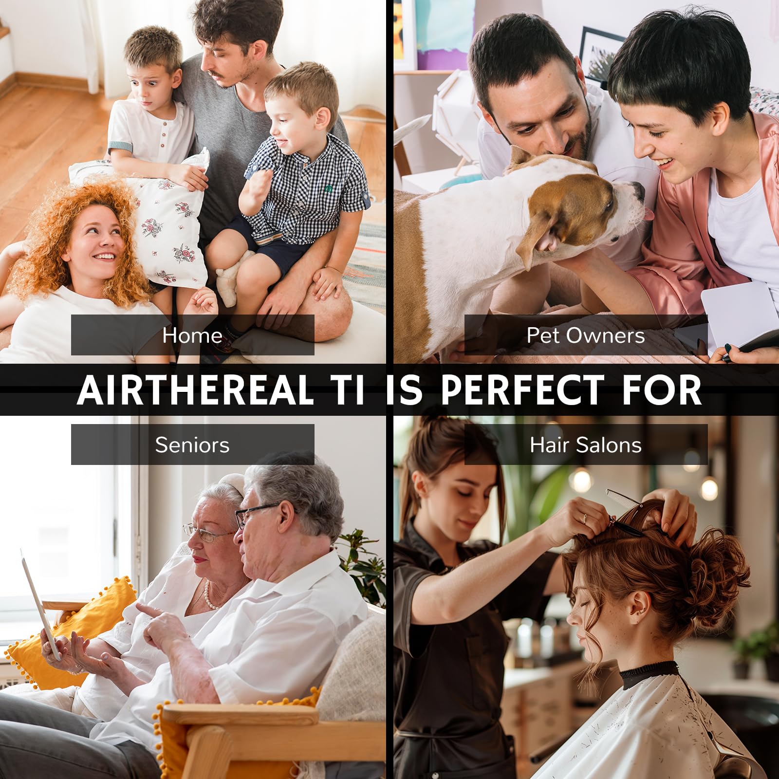 AIRTHEREAL T1 Touchless Automatic Dustpan Vacuum - 2 Modes (Ultra Fast & Powerful) | 20KPa Max Suction Corded Canister Vacuum for Pet Hair, Food Crumbs, Dirt | Ideal for Salon, Kitchen & Home Cleaning