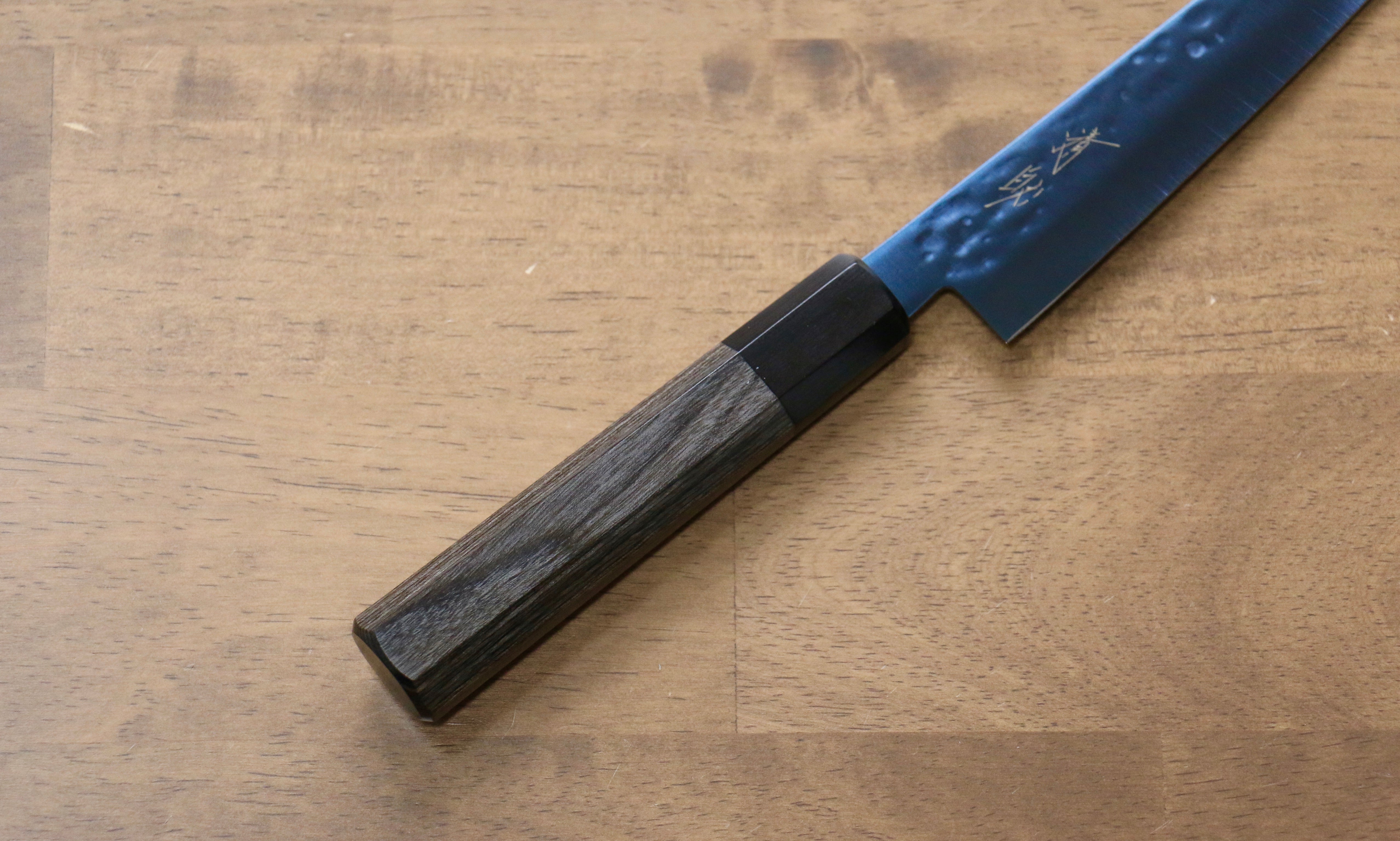 Seisuke SK 85 150mm Hammered Petty Utility Knife with Ion Plating & Gray Pakka Wood Handle - Perfect for Slicing Fruits, Vegetables & Small Kitchen Tasks