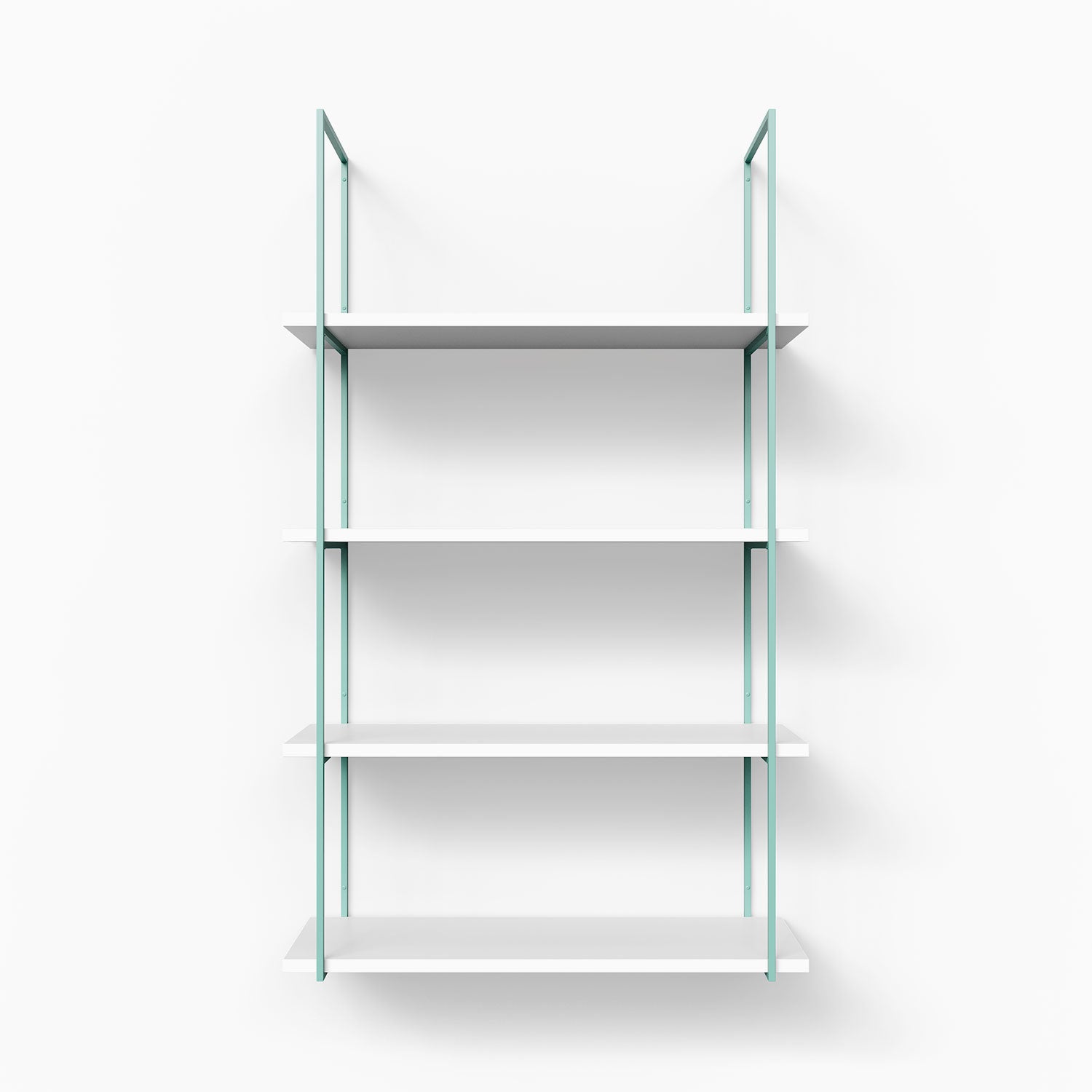 Lloyd White 4 Tier Bookshelf - Sturdy Wooden Storage Shelf for Books, Plants & Home Decor - Perfect for Living Room, Bedroom or Office Organization